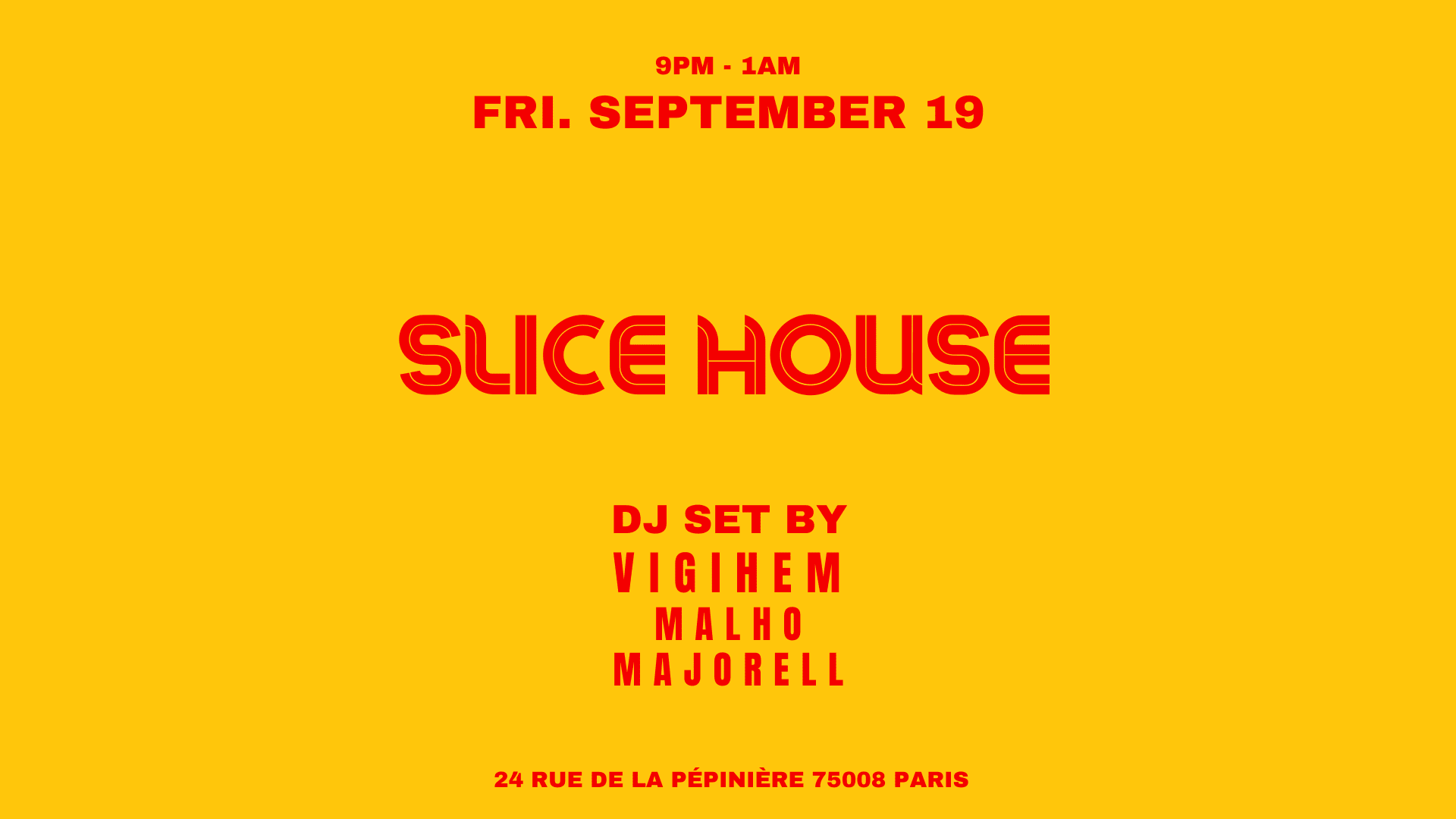 Vigihem & Friends @ Slice Pizza Club Cover