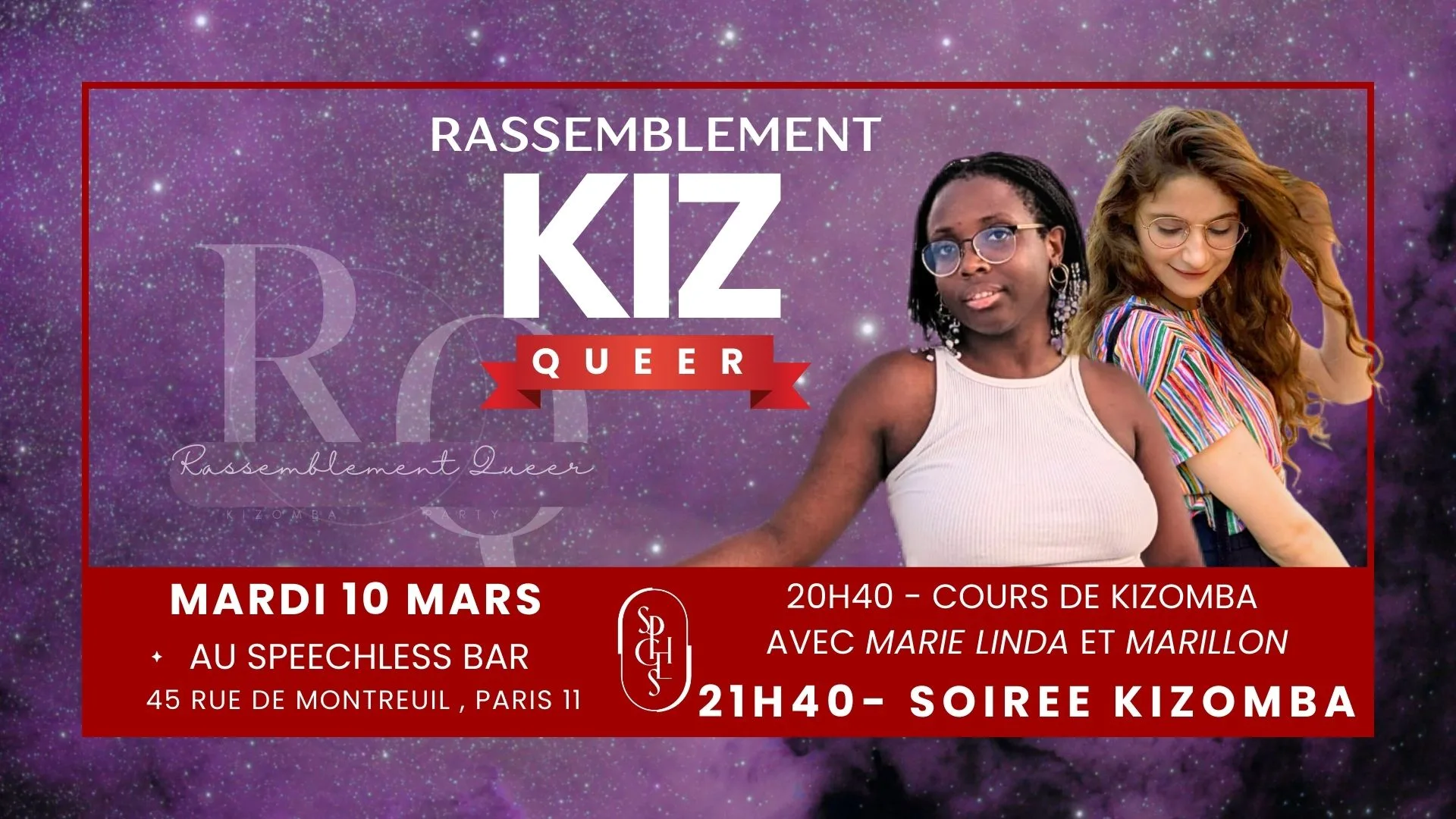 Cours + Soirée Kizomba Queer Cover