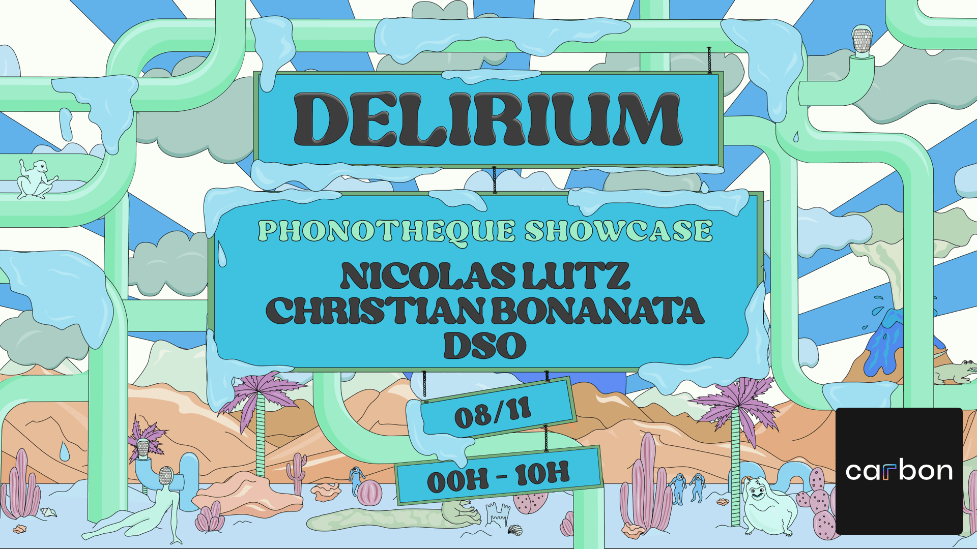 Delirium X Carbon : Phonotheque Experience Cover