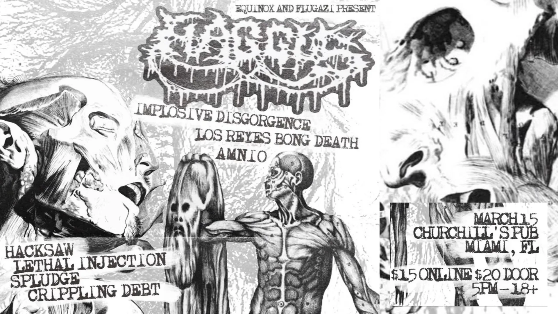 Equinox Booking Presents: Haggus Mincecore/Metal Takeover Cover