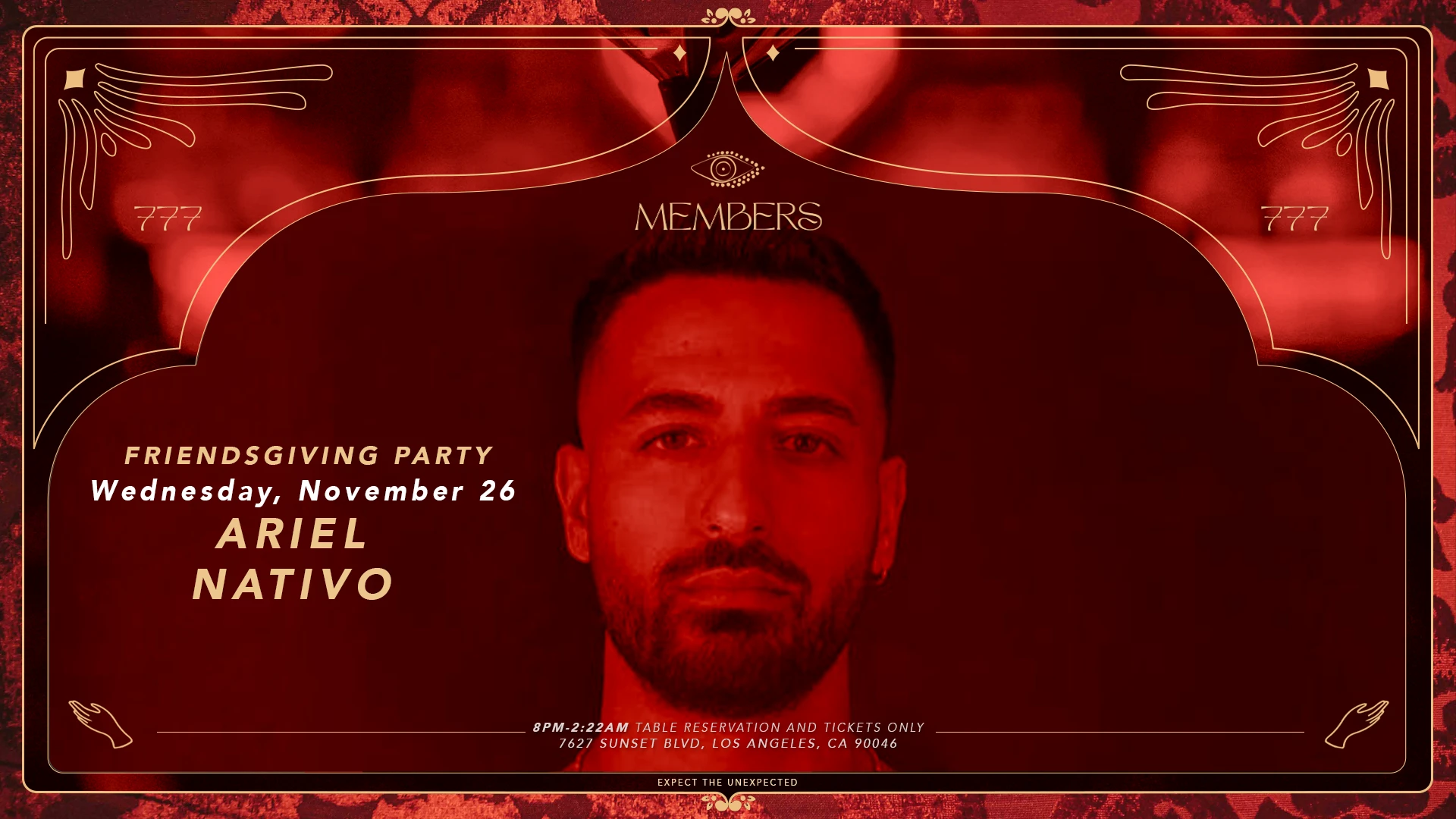 Members Presents: Friendsgiving Party With Ariel & Nativo Cover