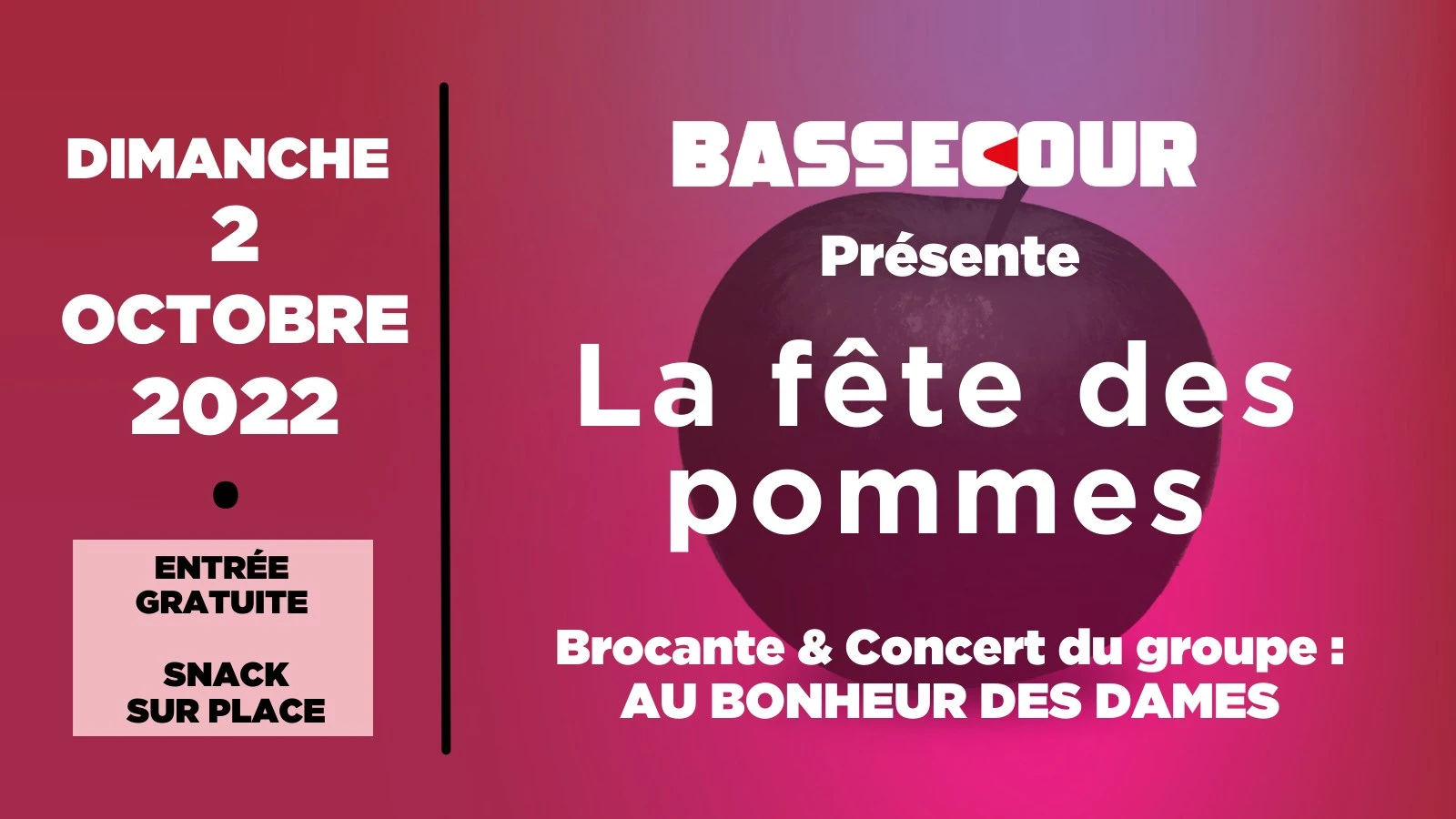 Fêtes Des Pommes Ϟ Brocante & Concert : Au Bonheur Des Dames Cover
