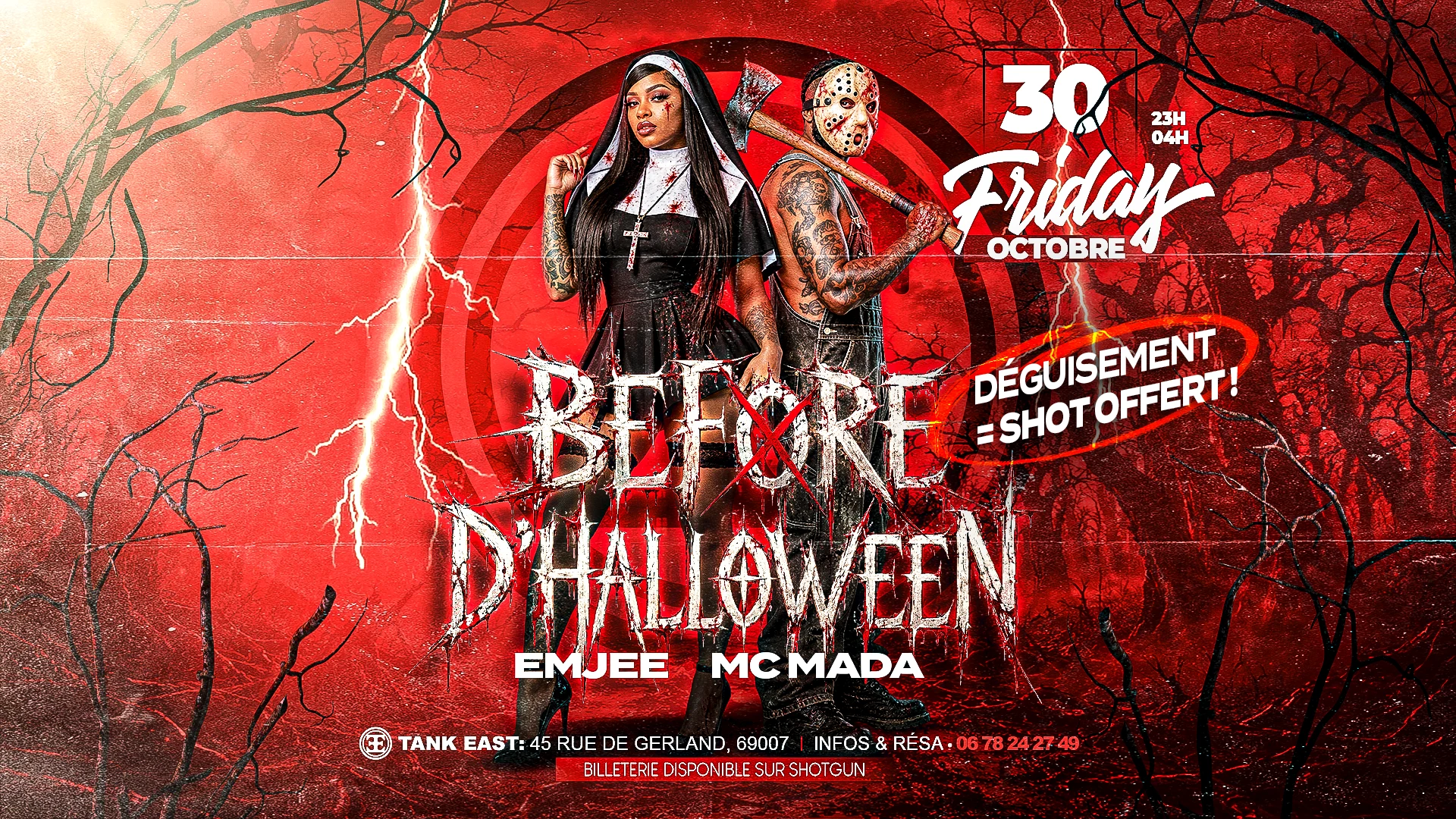 Le Before D'halloween - Déguisement = Shot Offert Cover