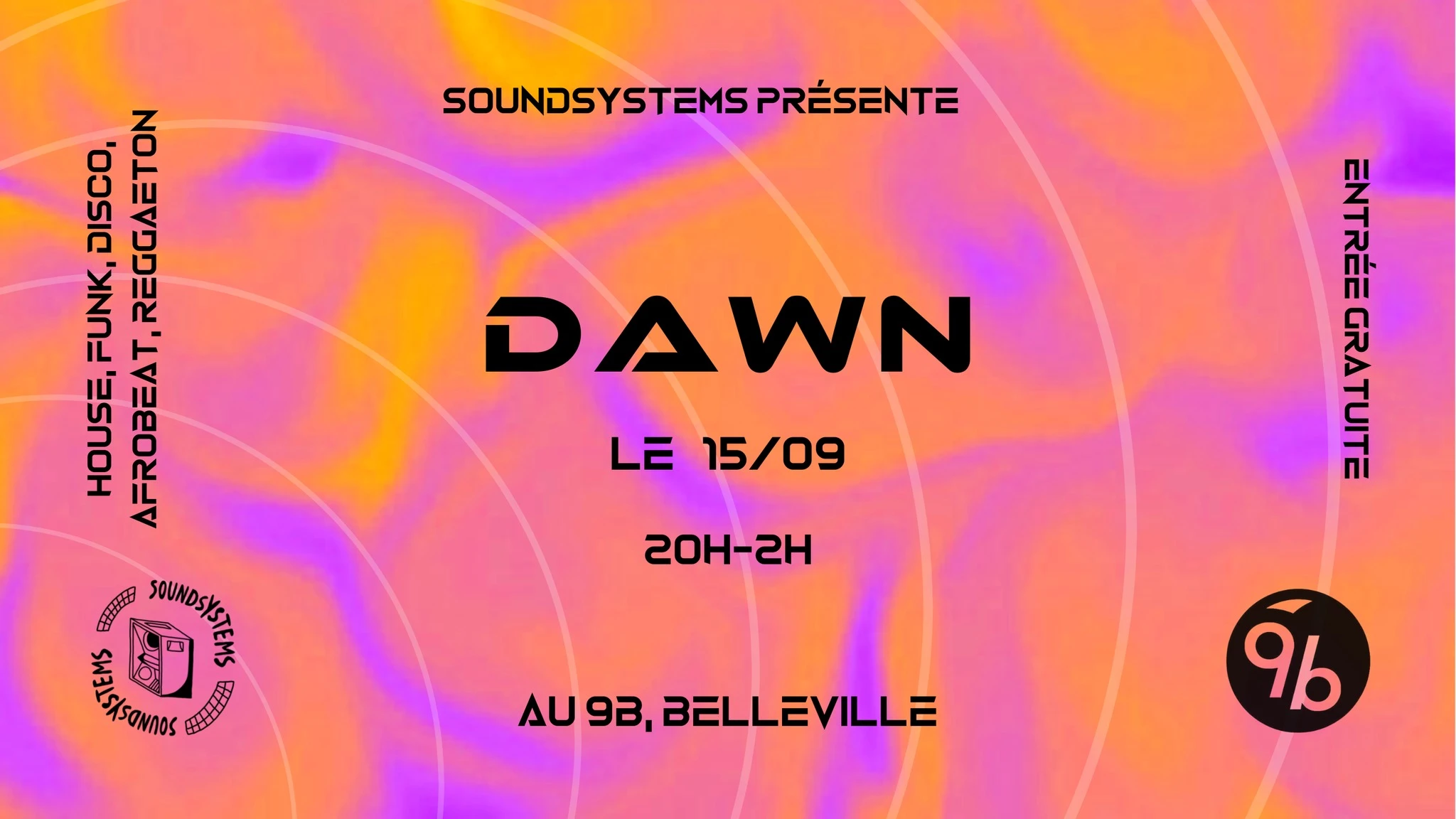 Dawn - Soundsystems @ Le 9b Cover