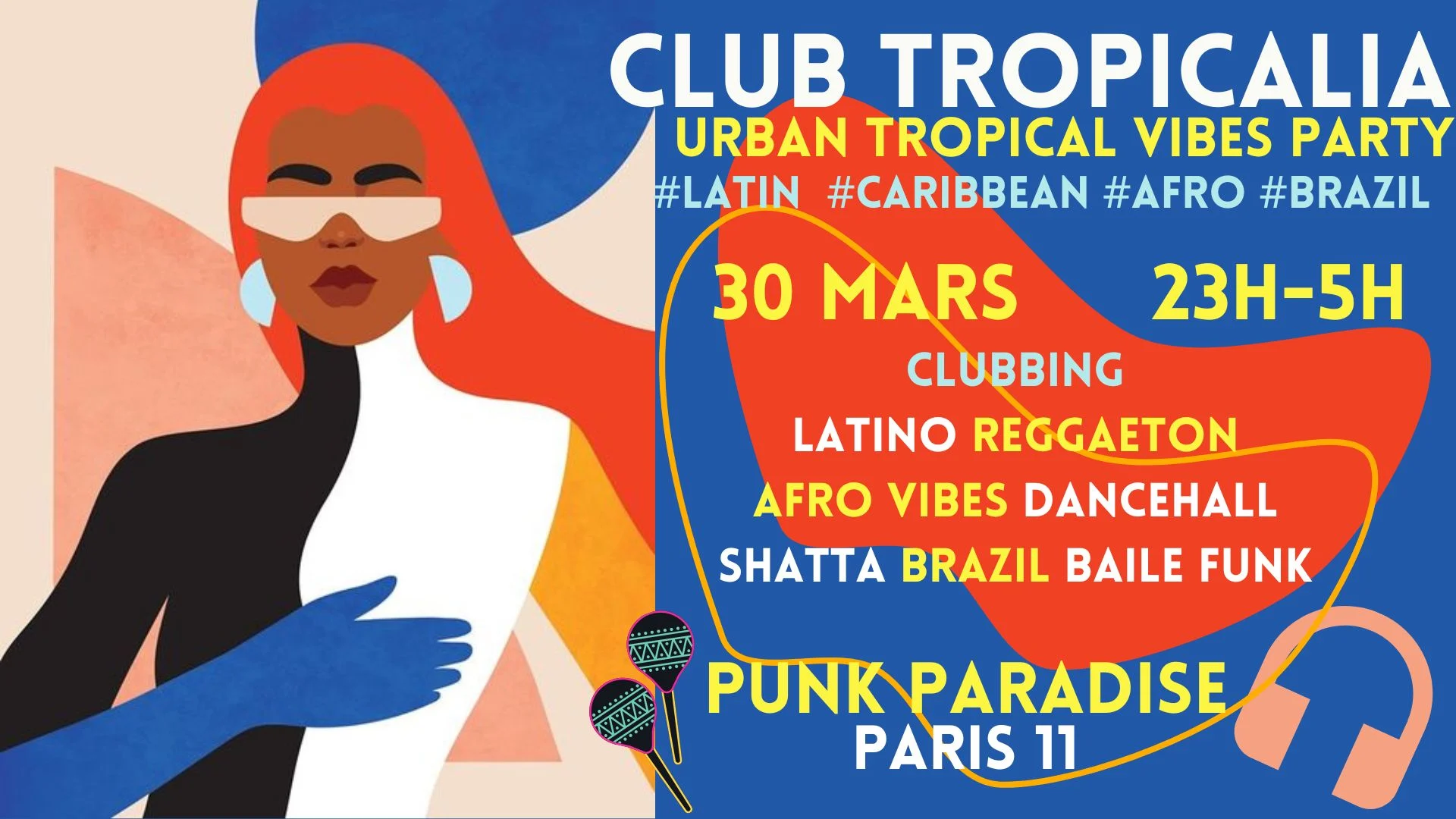 Club Tropicalia 30/3 ~ Latin, Afro, Caribbean, Brazil Party! Cover