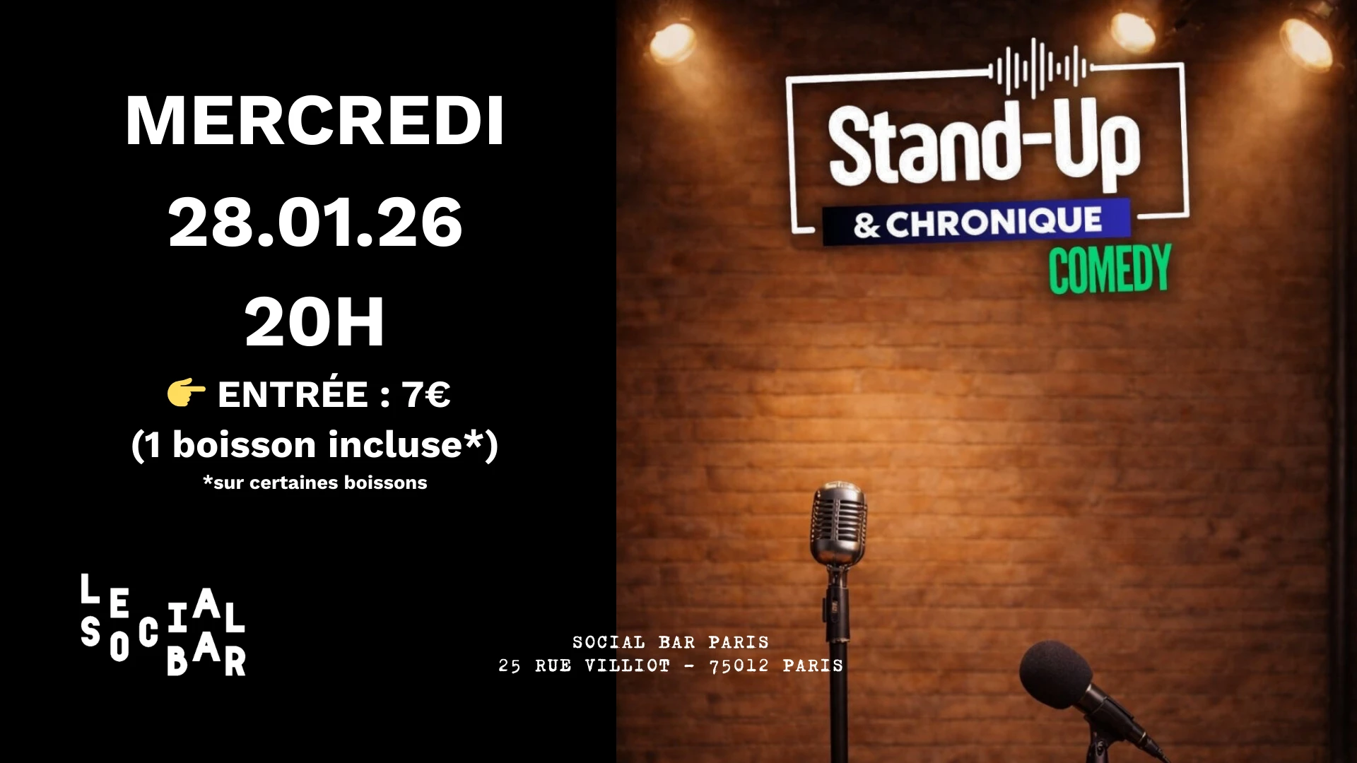Stand Up & Chroniques Comedy Cover