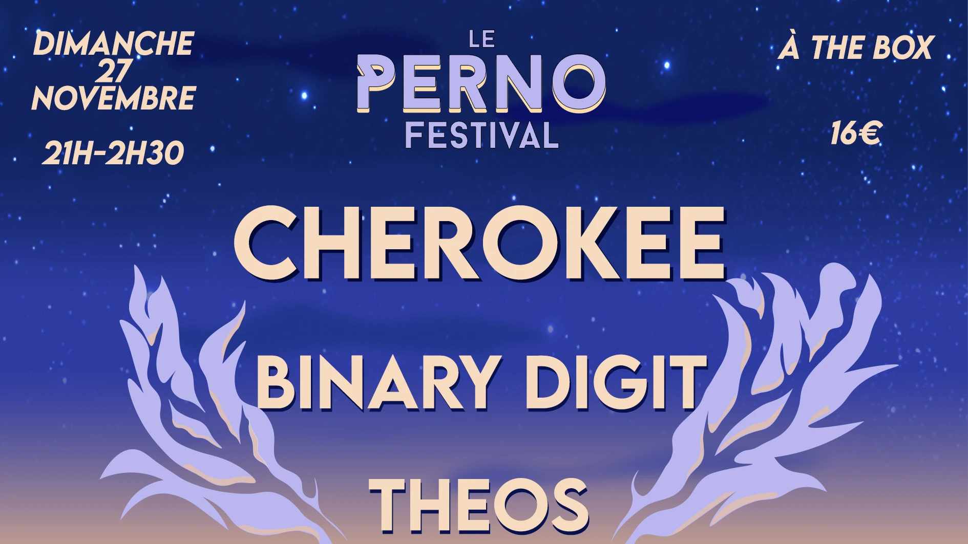 Soirée Électro (27/11) - Le Perno Festival Cover