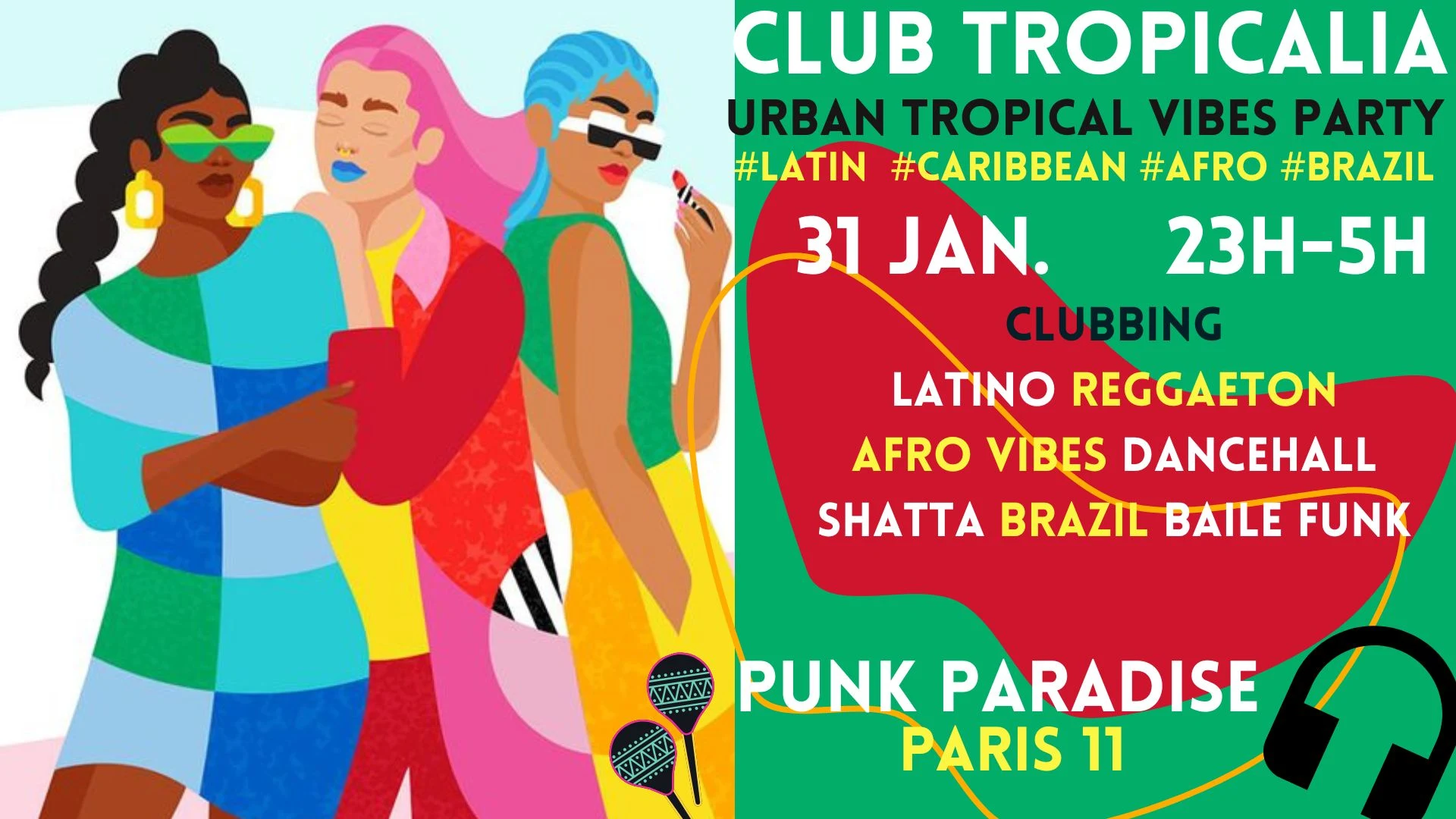 Club Tropicalia 31/1 ~ Afro, Latin, Caribbean, Brazil Vibes! Cover