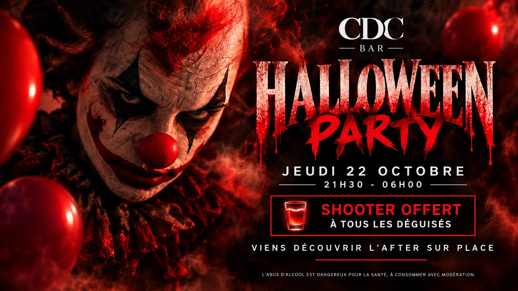 Soiree Halloween - Cdc Bar - 22 Octobre Cover