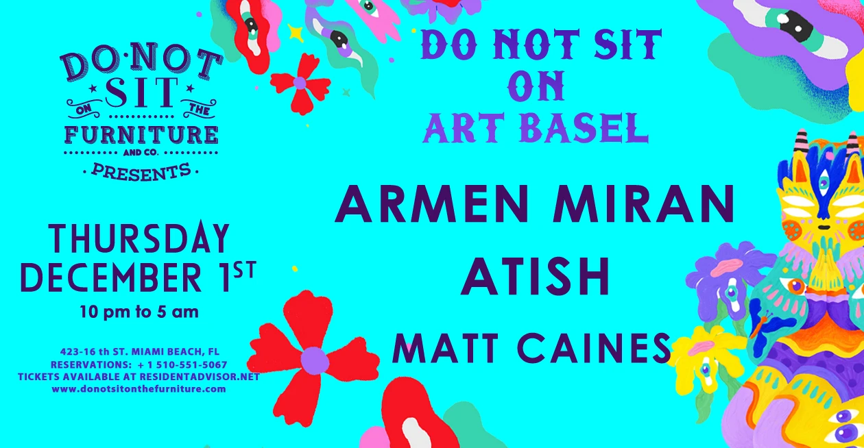 Do Not Sit On Art Basel Ft Atish And Armen Miran Cover