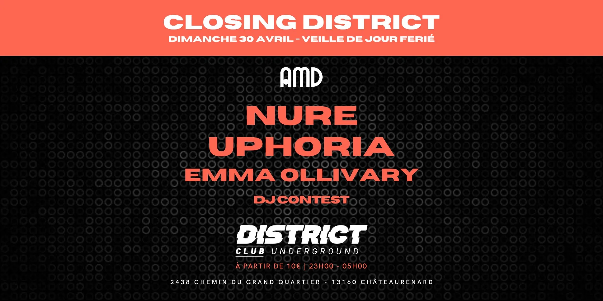 Closing District Avignon - Nure, Uphoria, Emma Ollivary Cover