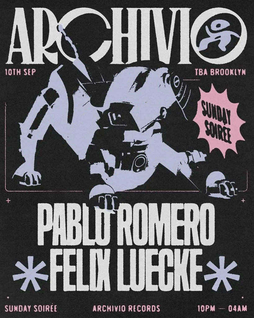 Sunday Soiree X Archivio Records: Pablo Romero, Felix Lücke Cover