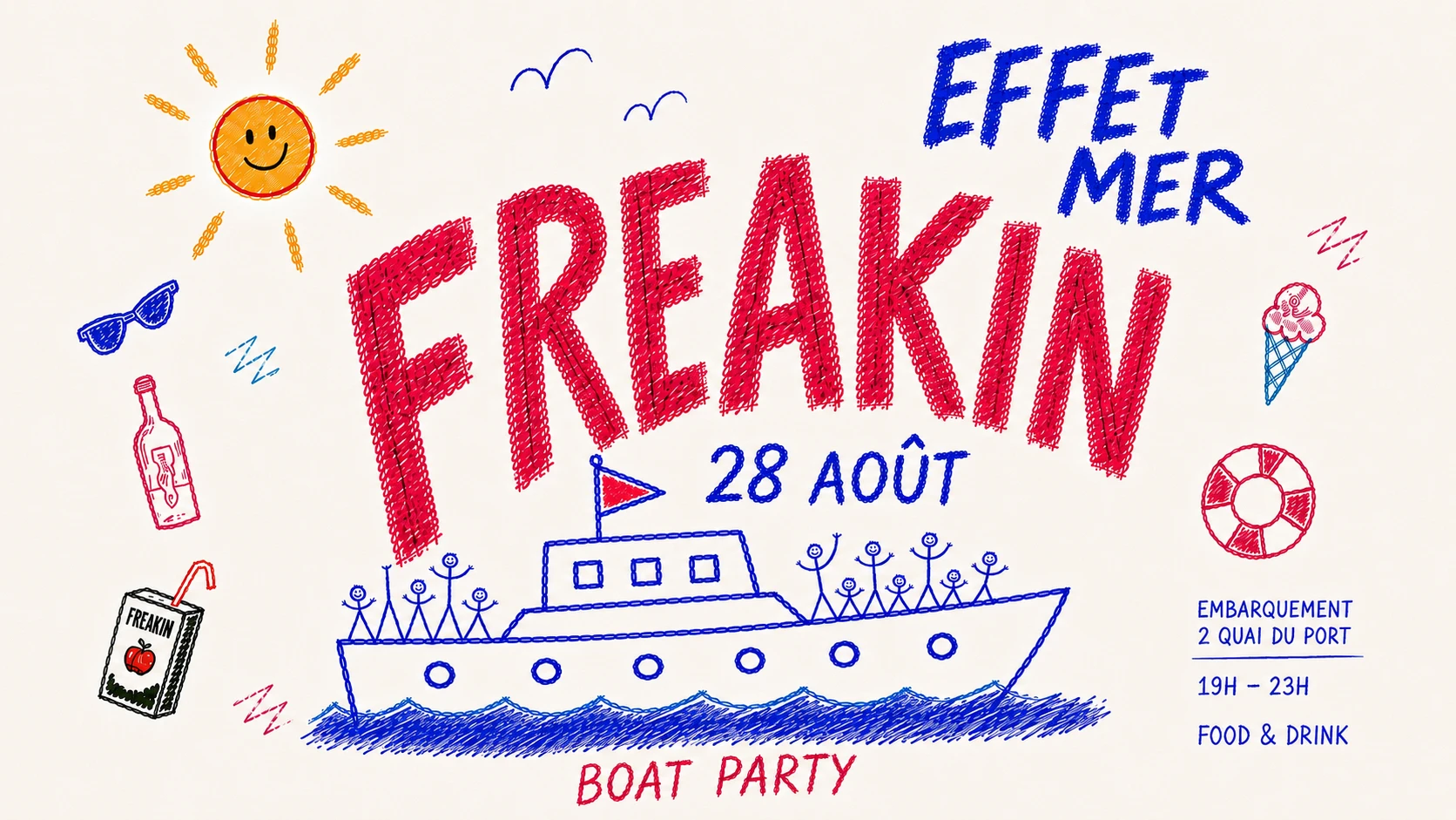 Boat Party Effet Mer Freakin' Cover