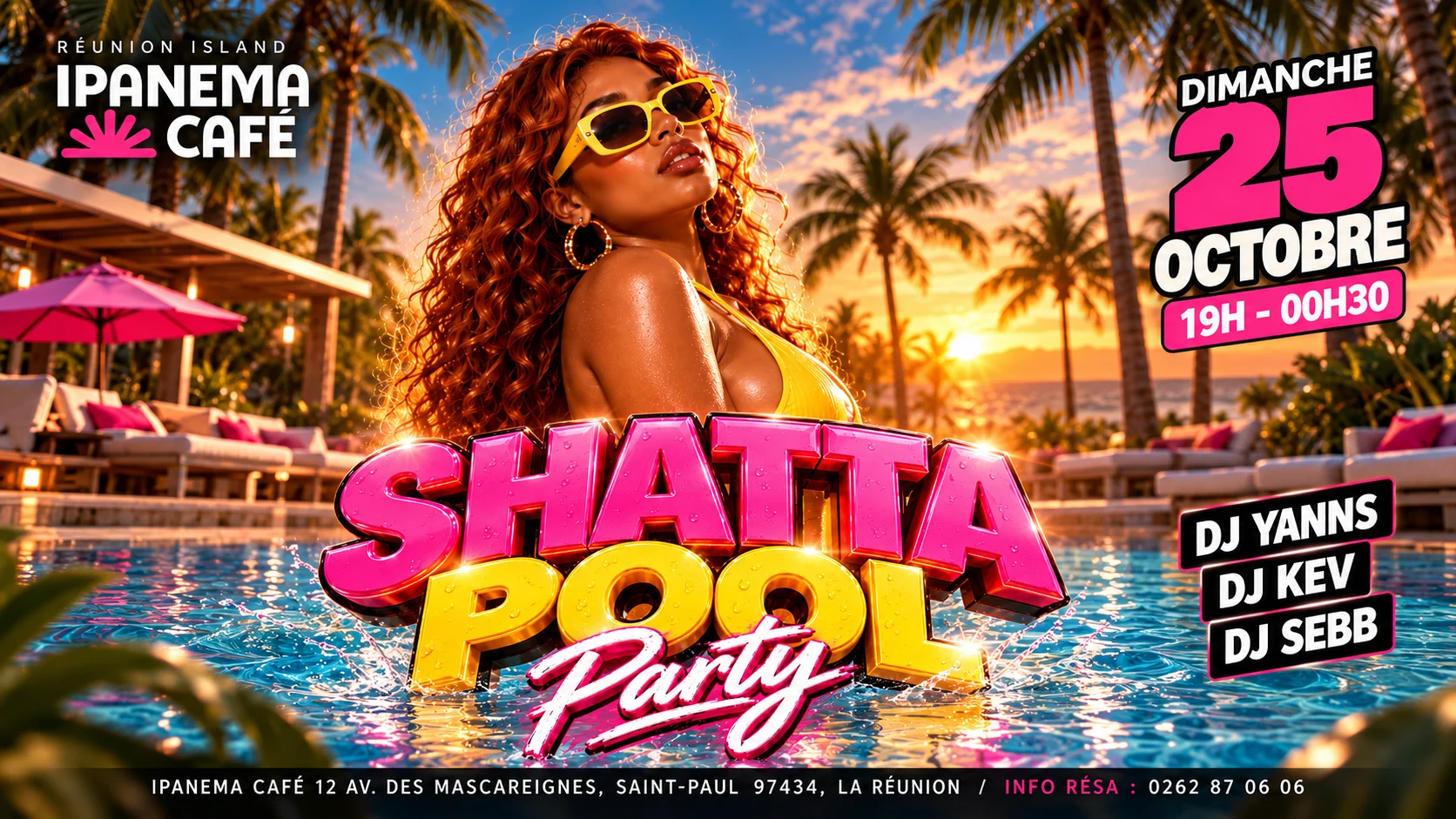 Shatta Pool Party Octobre 2026 Cover