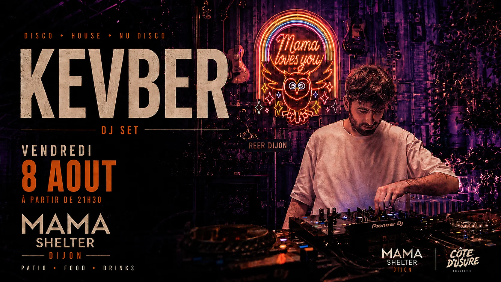 Kevber Au Mama Shelter De Dijon, 8 Août 2026 Cover
