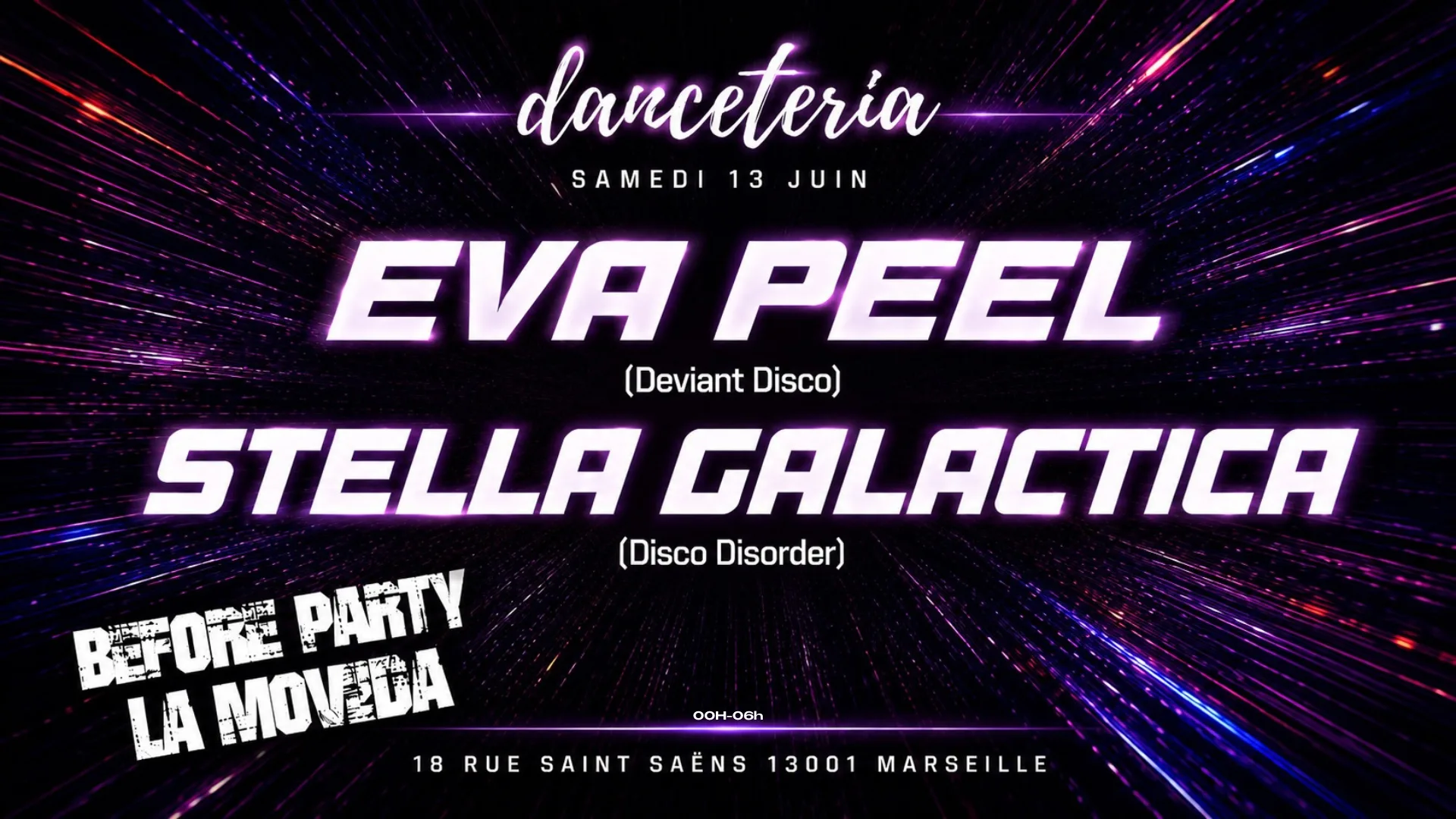 Eva Peel (Deviant Disco) + Stella Galactica @ Danceteria Cover