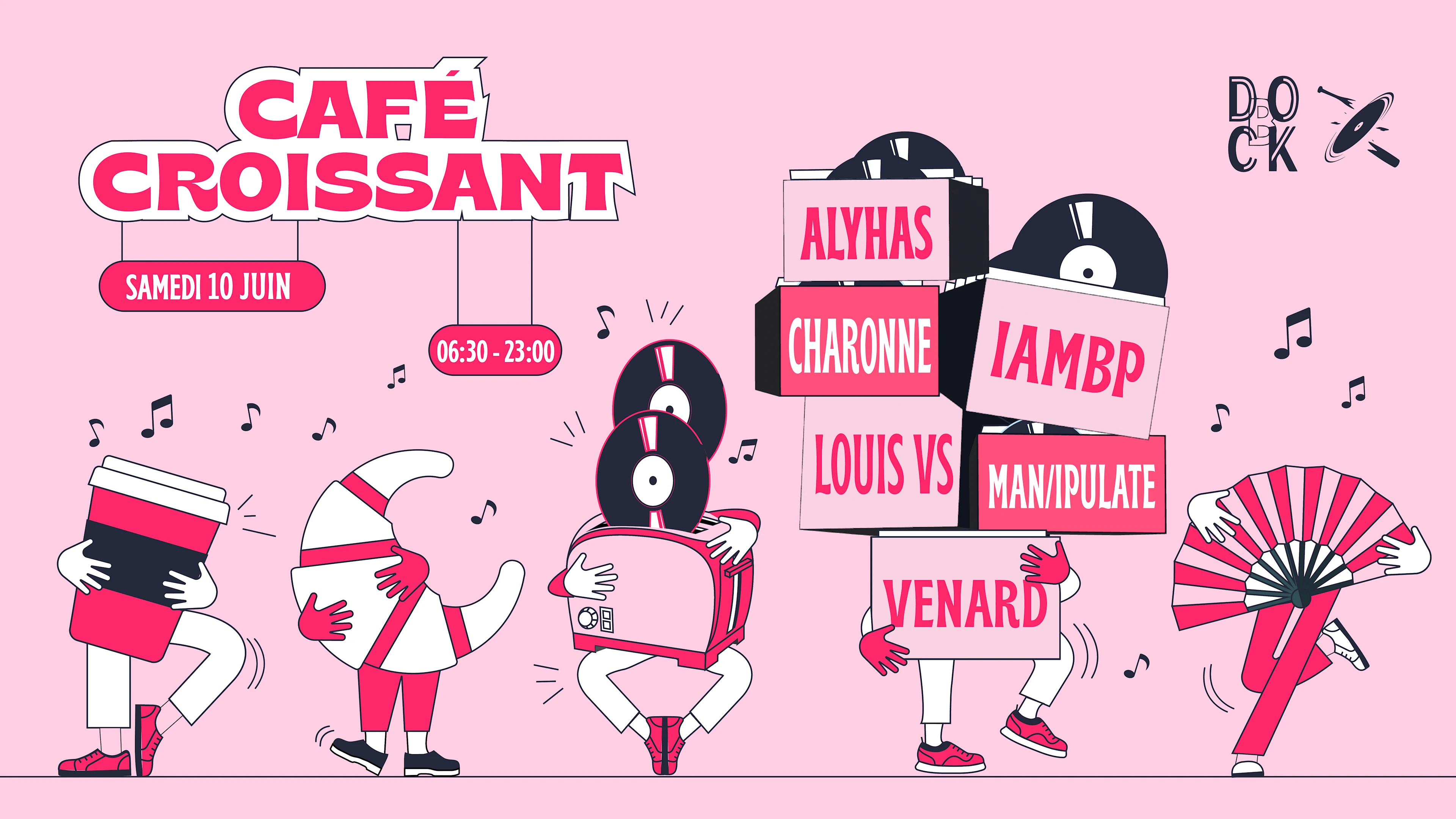 Café Croissant : Man/Ipulate, Charonne, Venard, Iambp & More Cover