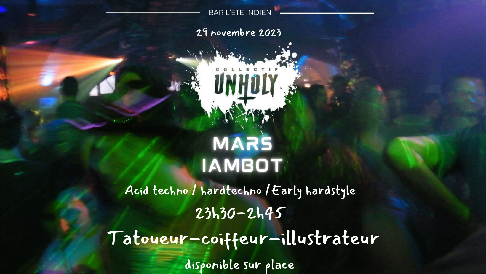 Unholy / Dj Set + Guest Artistes Cover