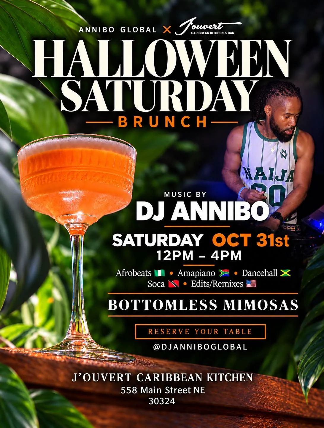 Halloween Brunch - Bottomless Mimosas - Global Sound Cover