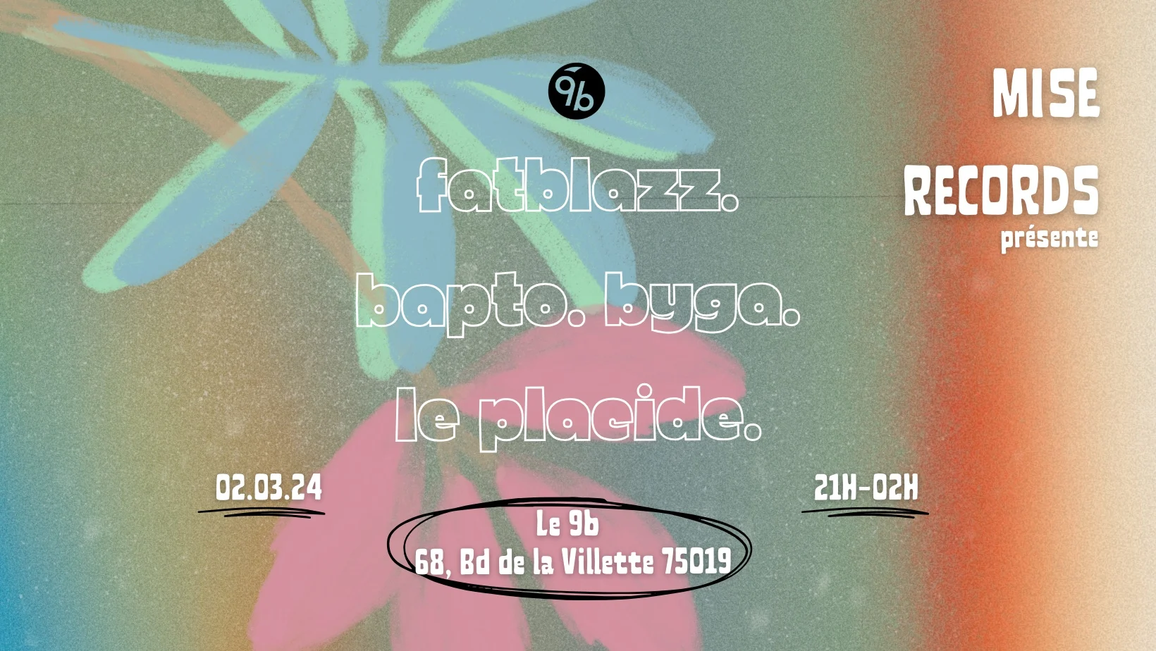 Misé Records @Le 9b Cover