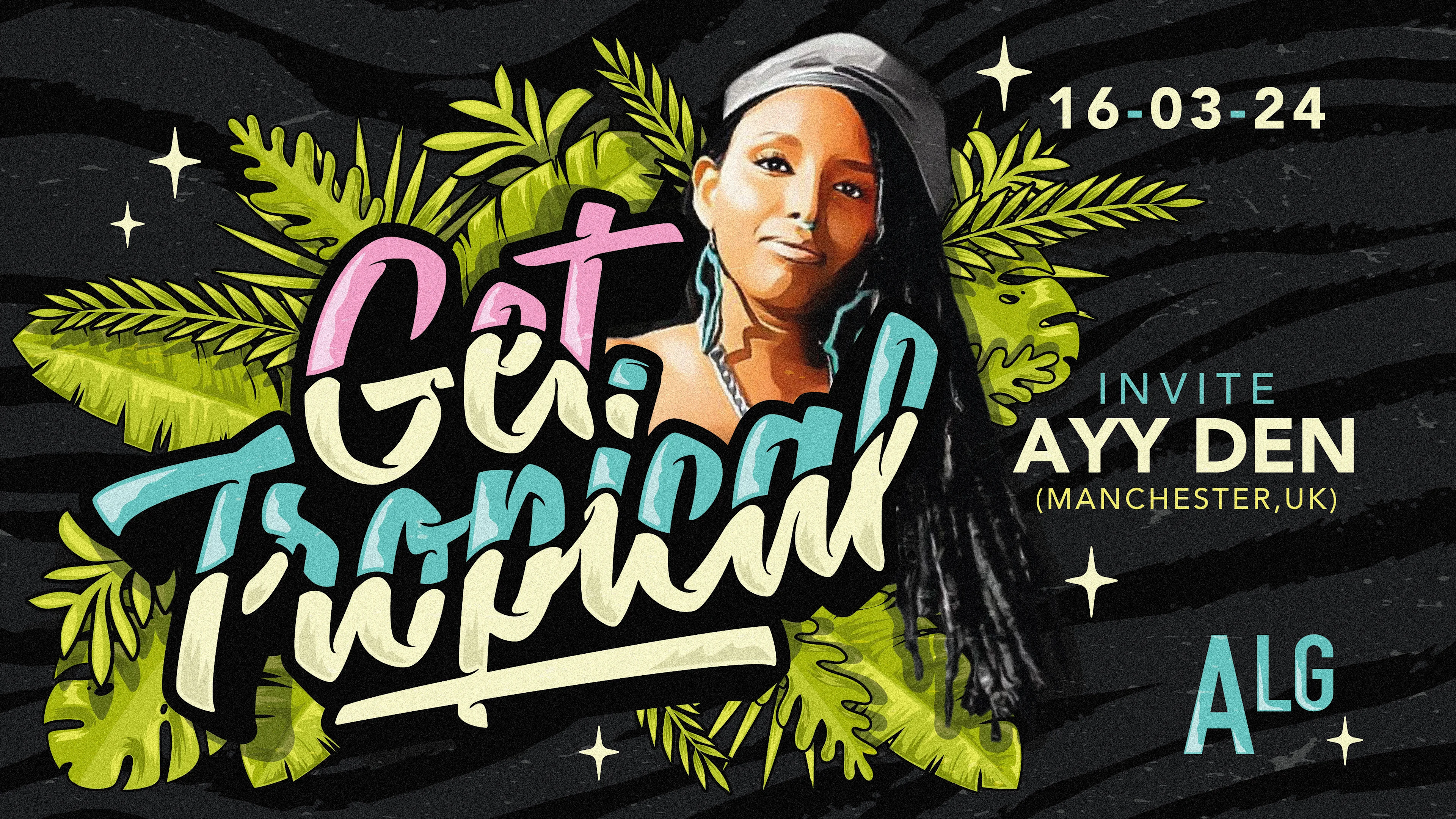 Get Tropical Invite Ayy Den Cover