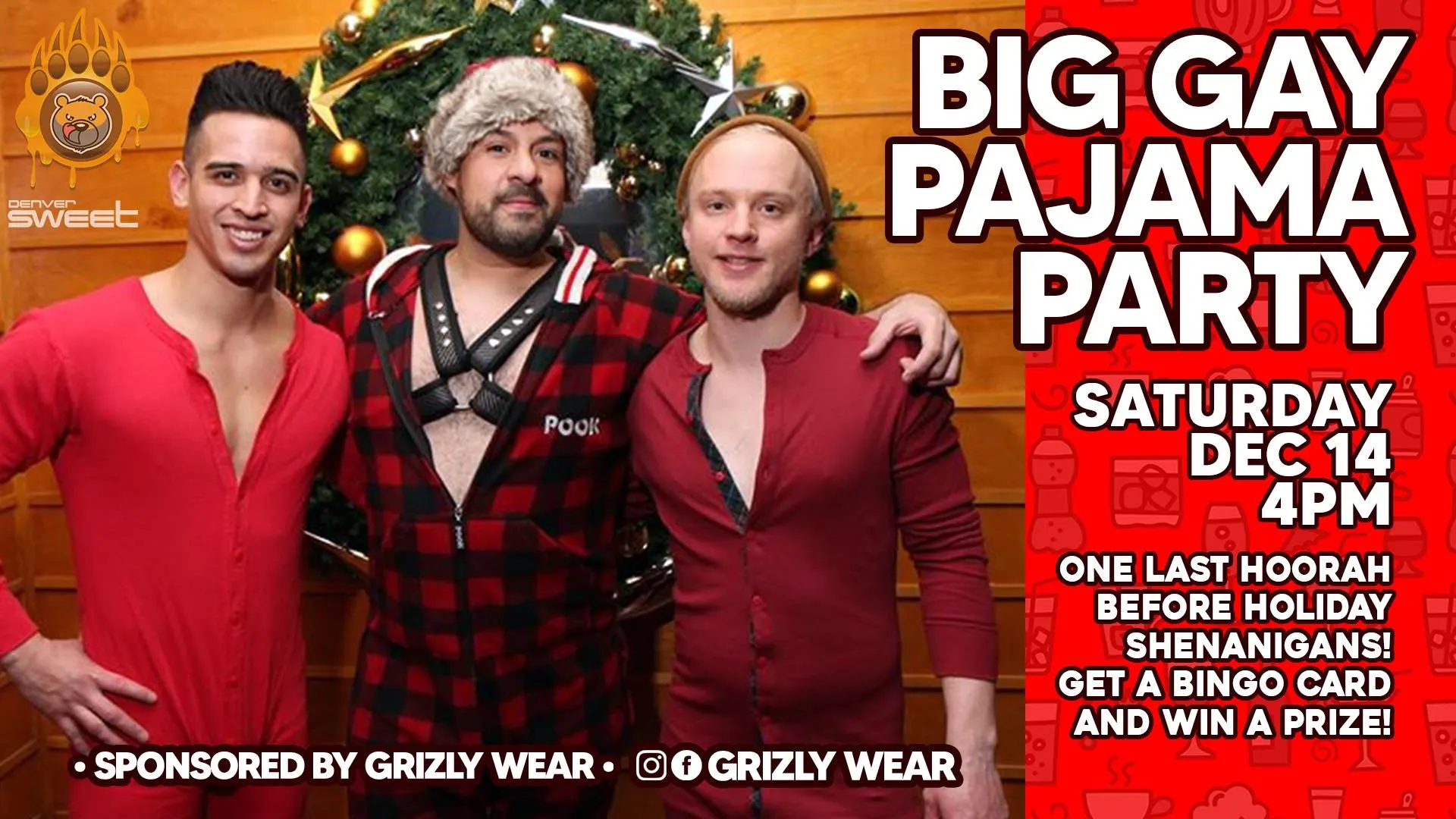 🌈  Big Gay Pajama Party 🍺  No Cover - 12/14 Cover