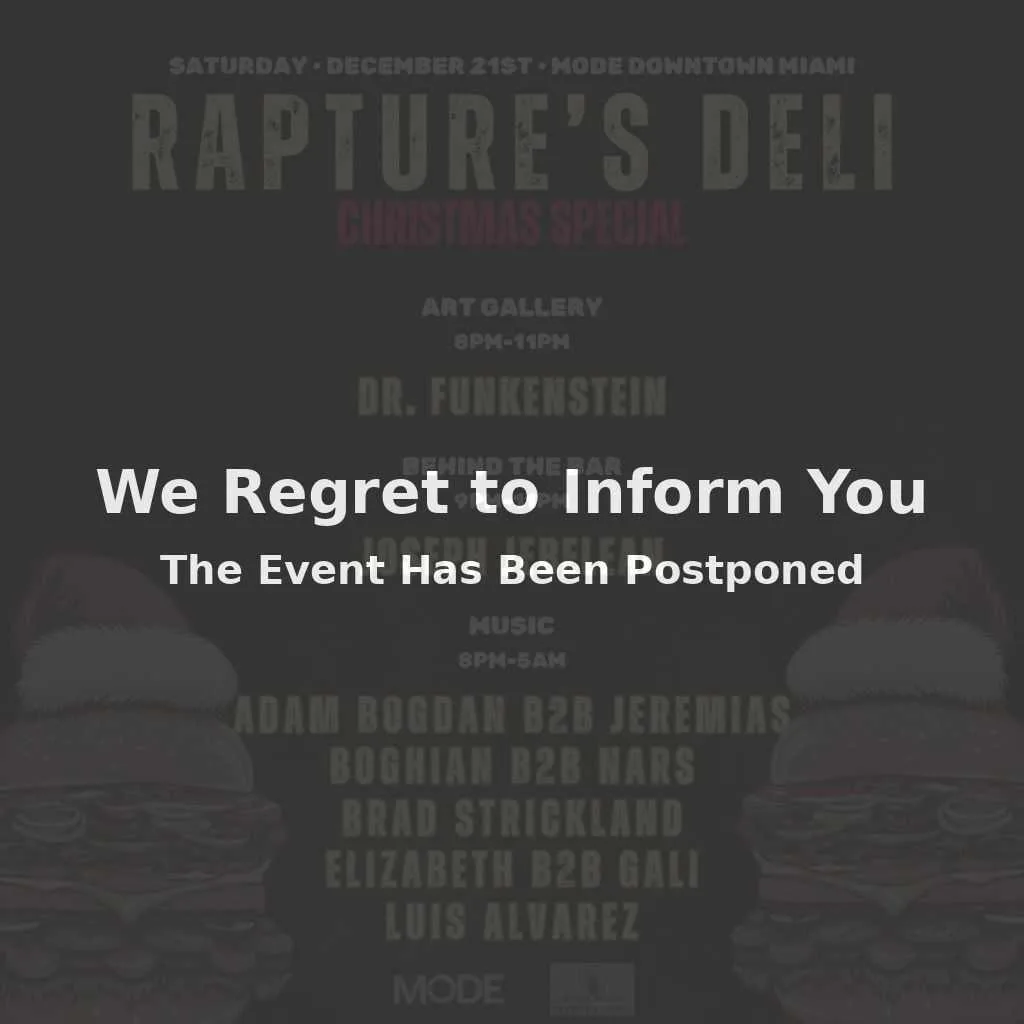 Rapture's Deli - Family Size X-Mas (Postponed) Cover
