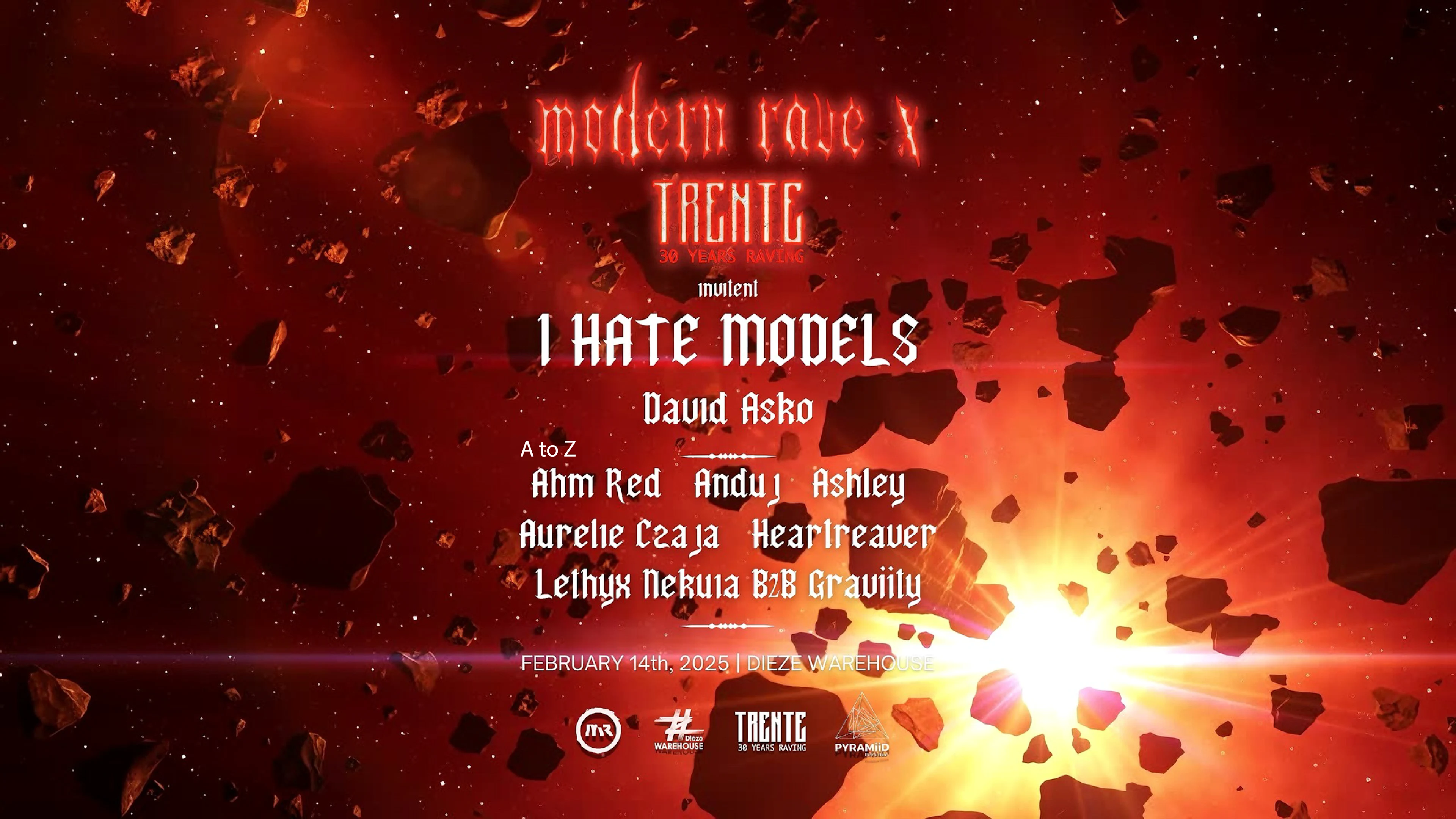 Modern Rave X Trente (Montpellier) : I Hate Models Cover