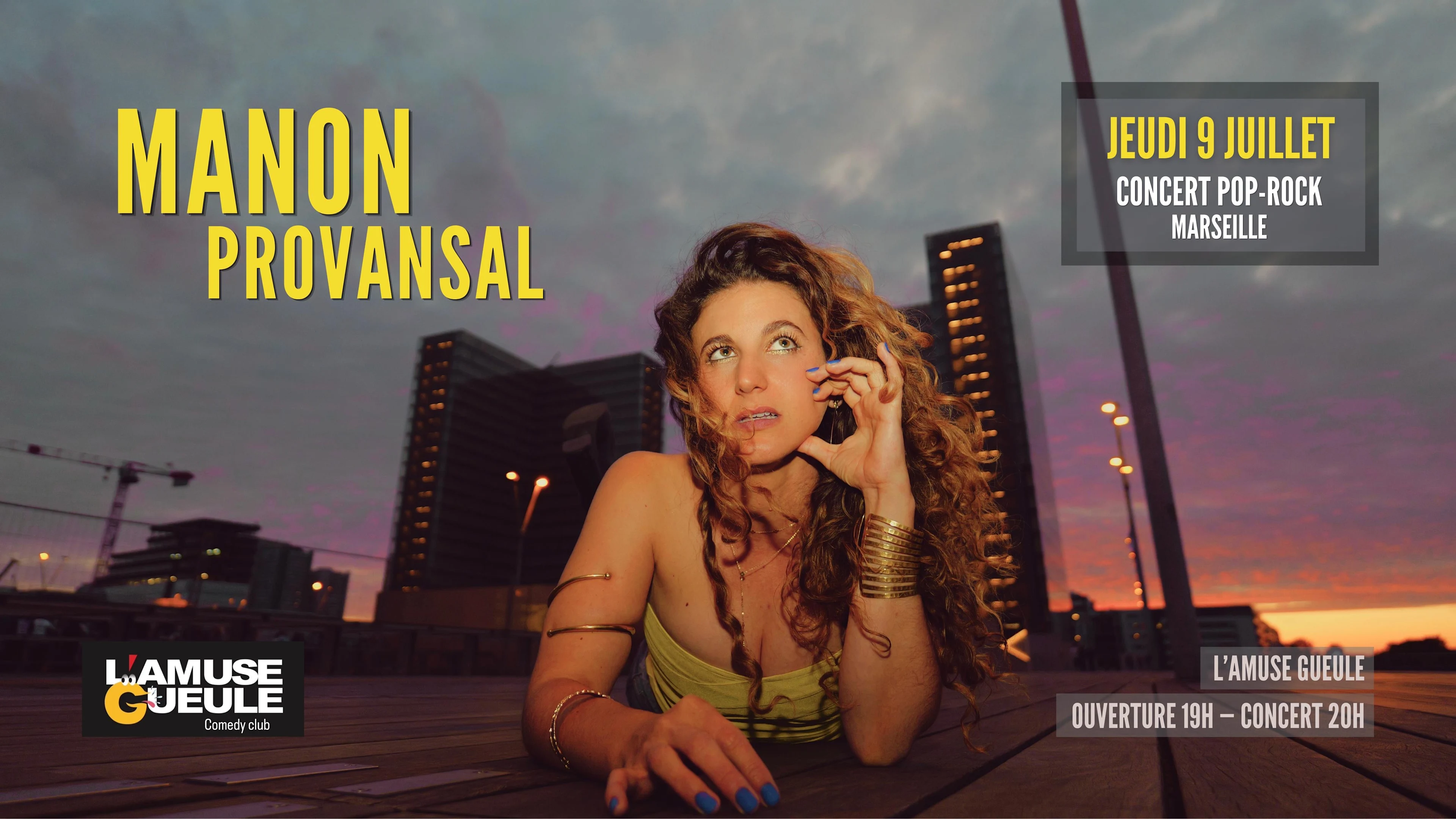 Concert Pop Rock Manon Provansal Cover