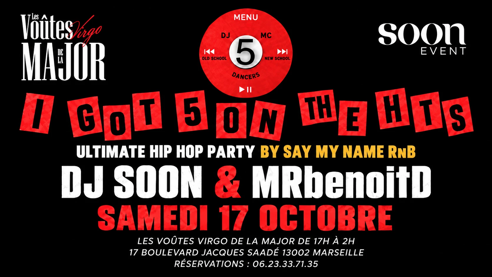 I Got 5 On Hits - Dj Soon & Mrbenoitd - Hip-Hop & Rn’B Party Cover