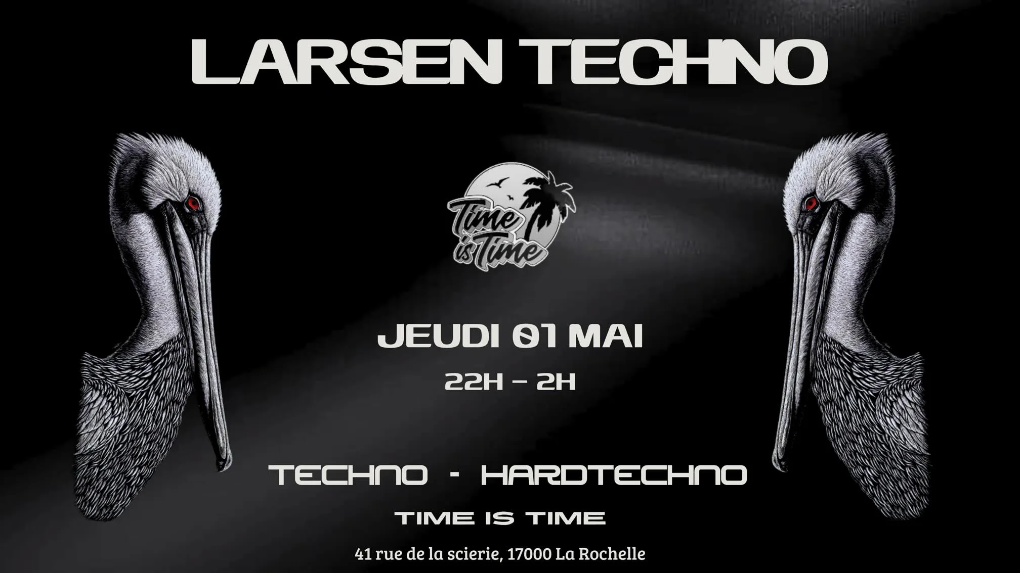Larsen Techno Au Time Is Time @La Rochelle Cover