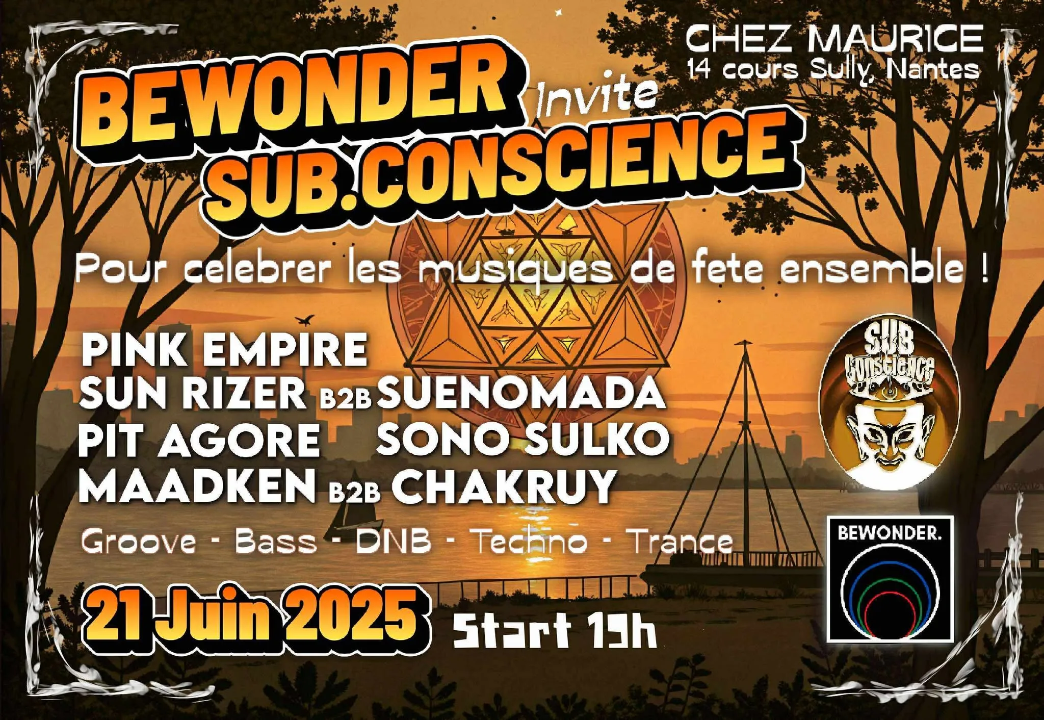 Fdlm 2025 Sub.Conscience & Bewonder - Openair @Chezmaurice Cover