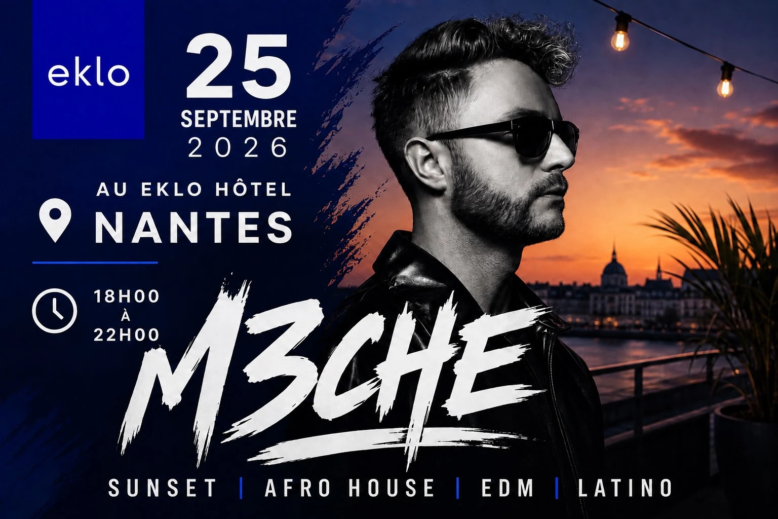 Eklo Hôtel Nantes I M3che I Sunset Apéro-Restauration Cover