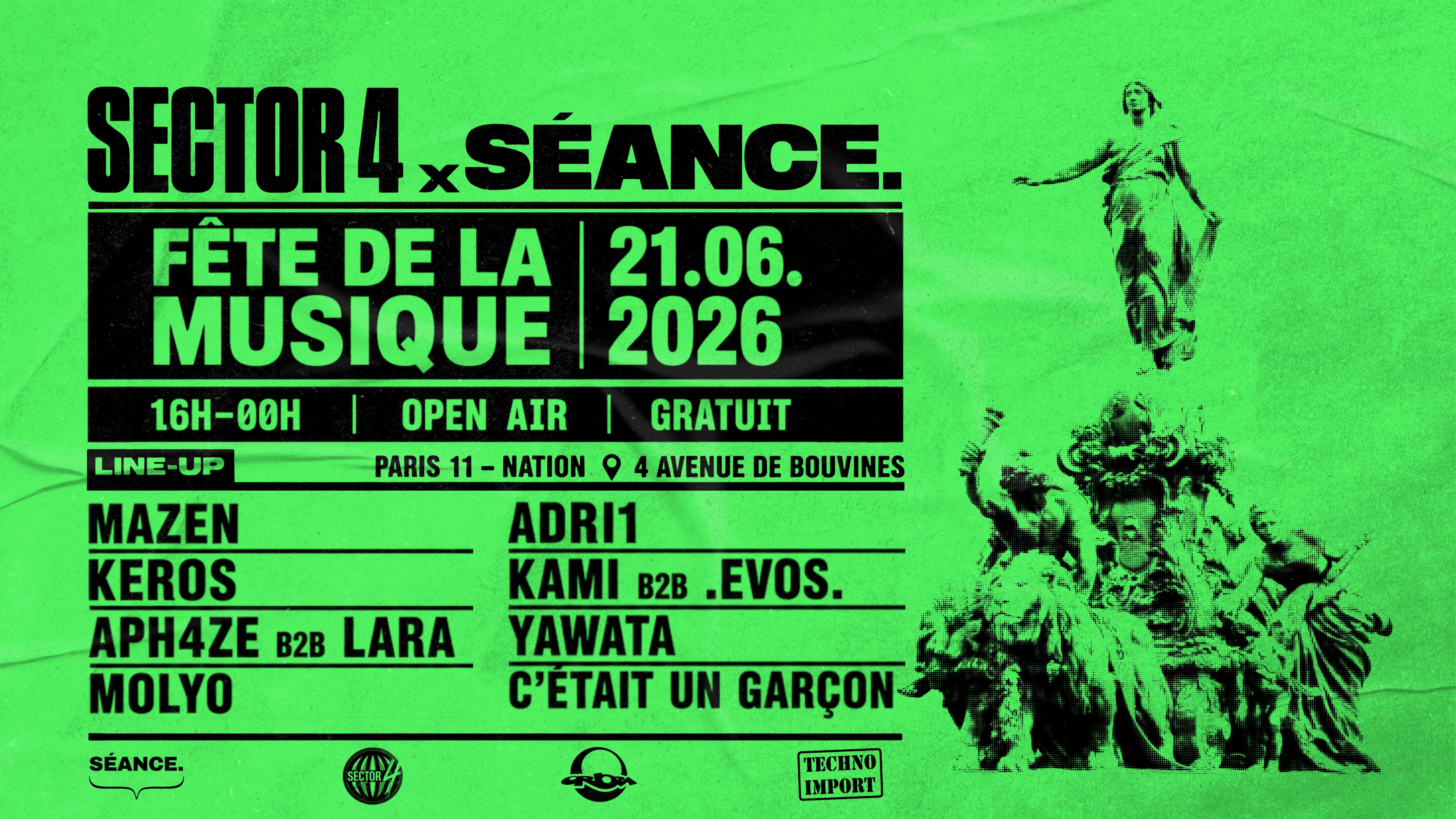 Fête De La Musique : Séance X Sector 4 (House To Tekno) Cover