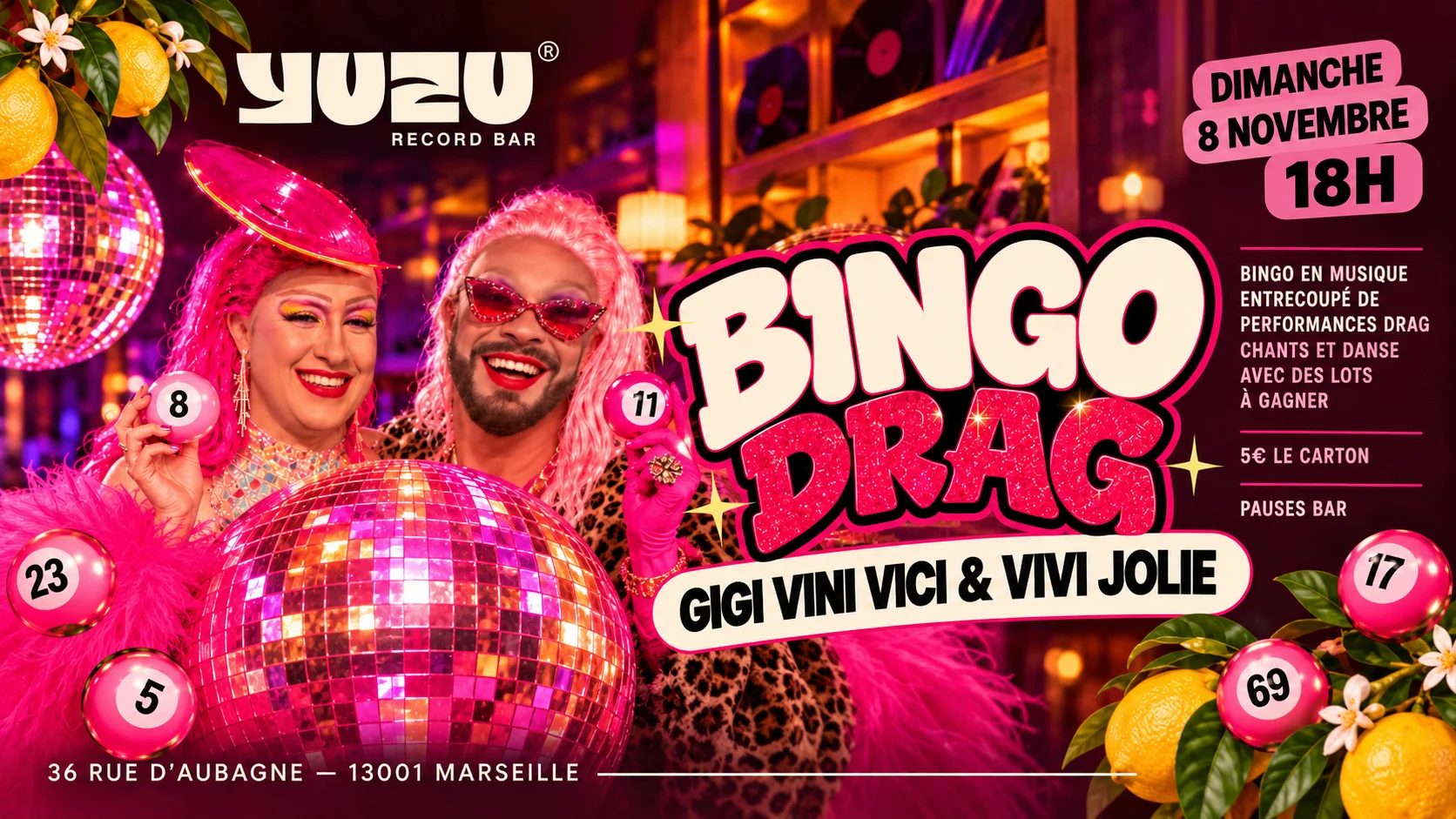 Bingo Drag & Dj Set Cover