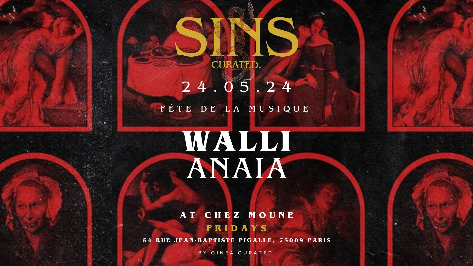 Sins Curated Fw@Chezmoune - Friday 21.06 Cover