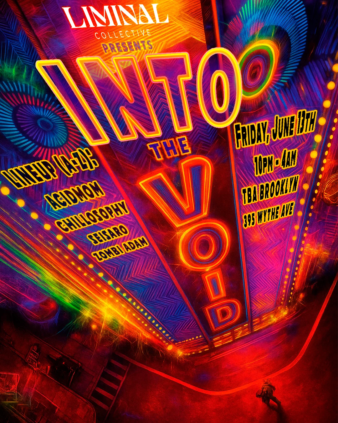Into The Void With Acidmom, Chillosophy, Seisaro, Zombi Adam Cover