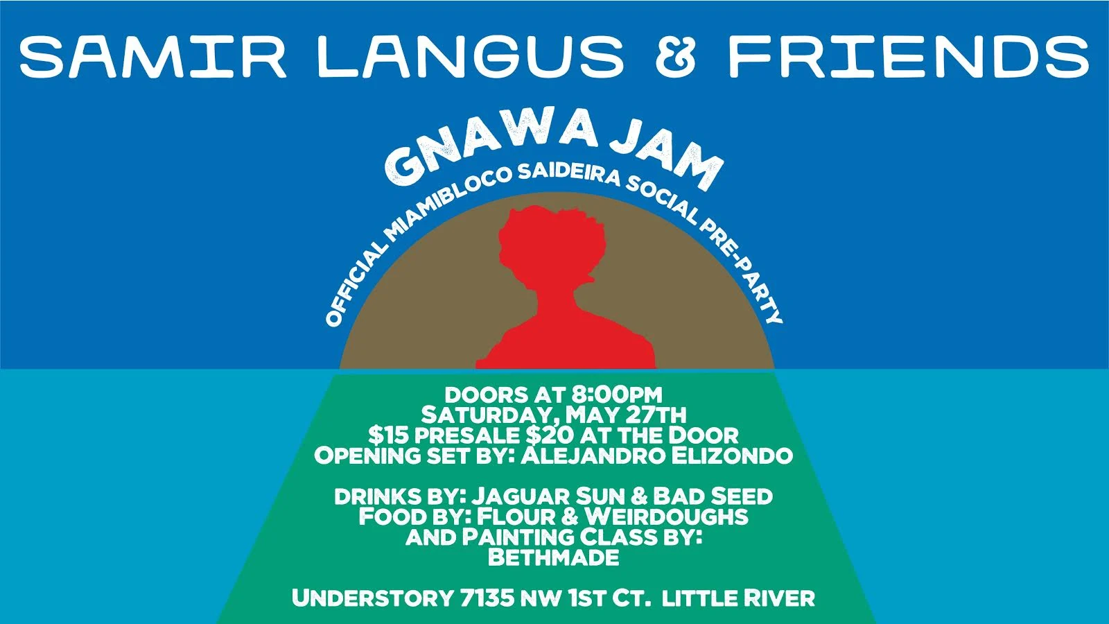 Samir Langus Gnawa Jam  With Miamibloco At Understory Cover