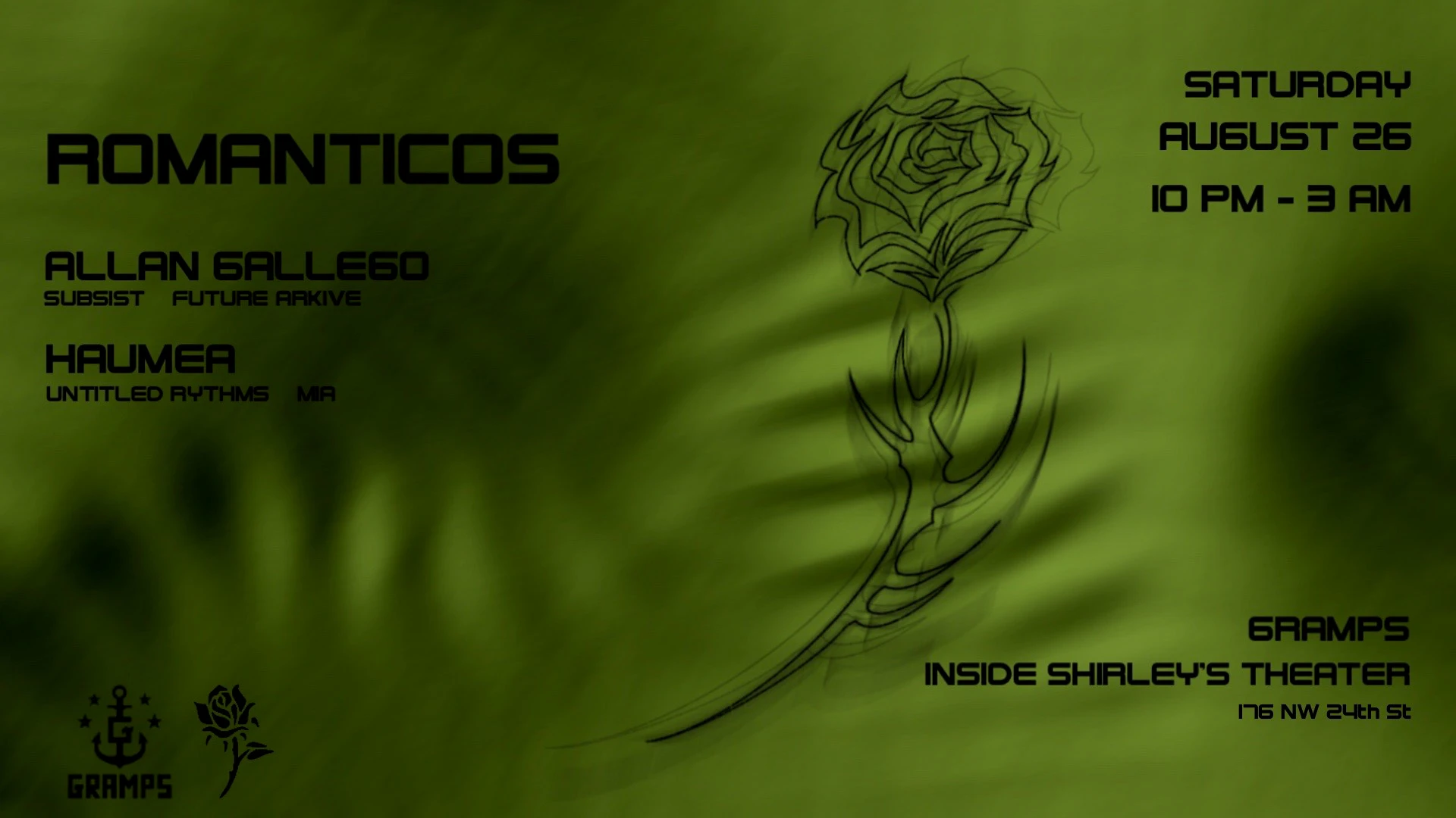 Romanticos @ Gramps 8/26 Cover