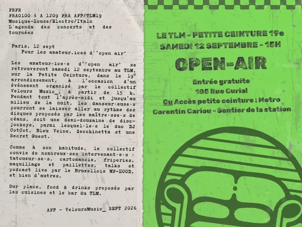 Velours Music - Open Air Sur Le Rail Cover