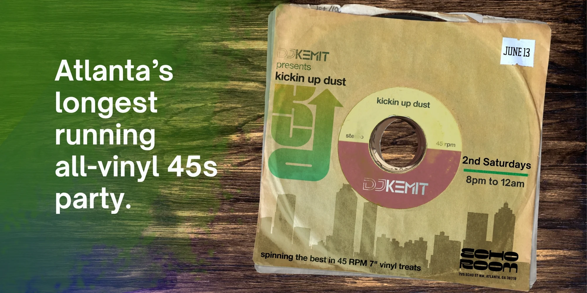 Dj Kemit Presents Kickin Up Dust June 13 2026 Cover