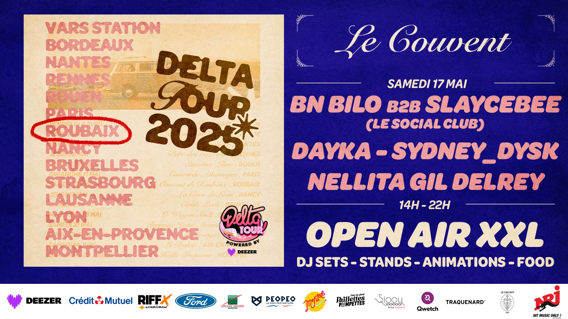 [Roubaix] Open Air Xxl: Delta Tour X Le Couvent Cover