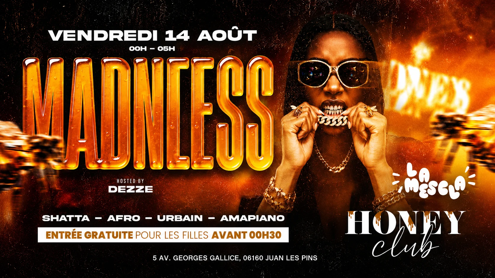 La Mescla X Honey Club Cover