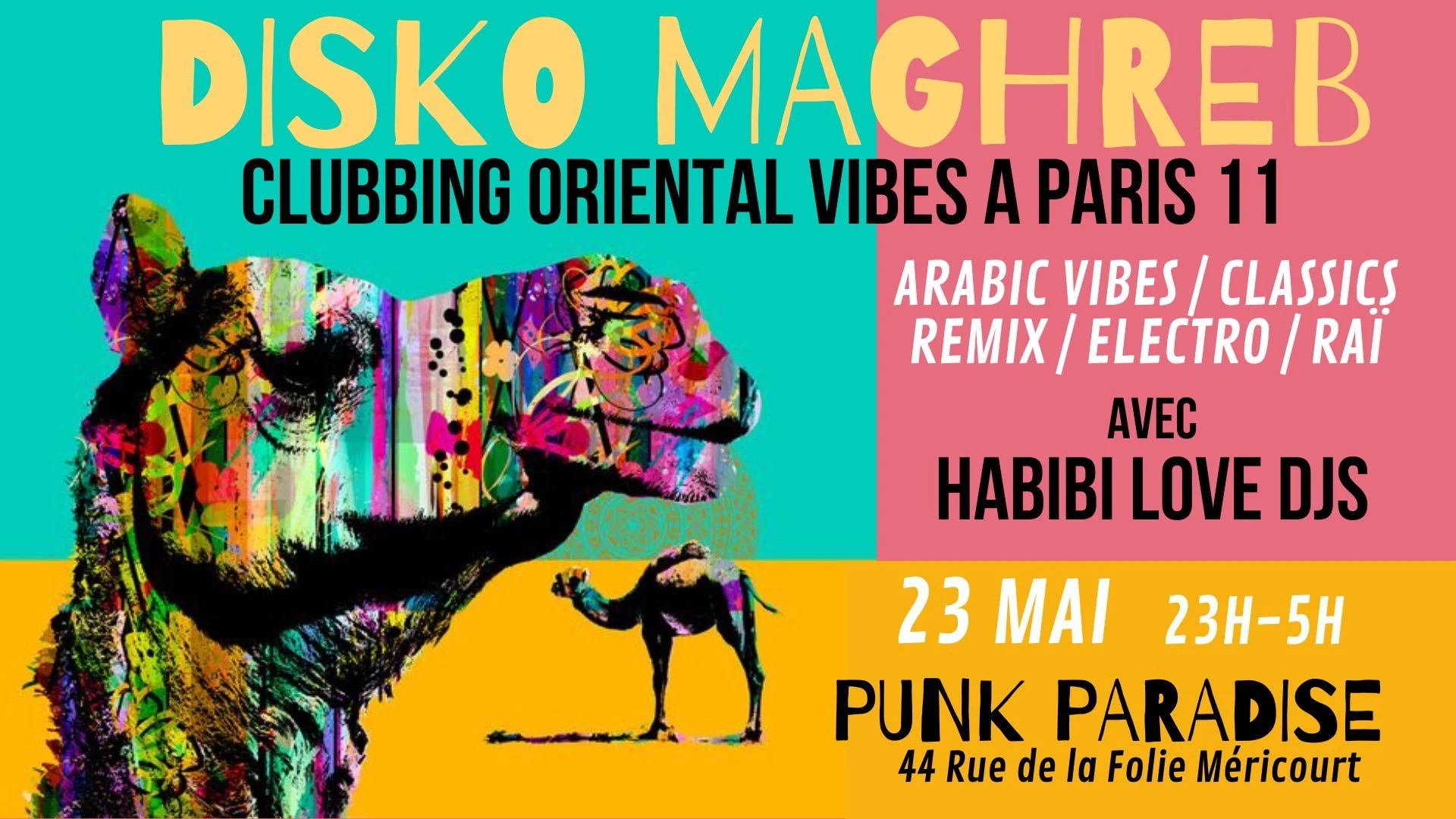 Disko Maghreb 23/5 ~Oriental Vibes Party By Habibi Love Djs! Cover