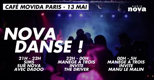 Nova Danse : Ménage À Trois Invite The Driver / Manu Le Malin Cover