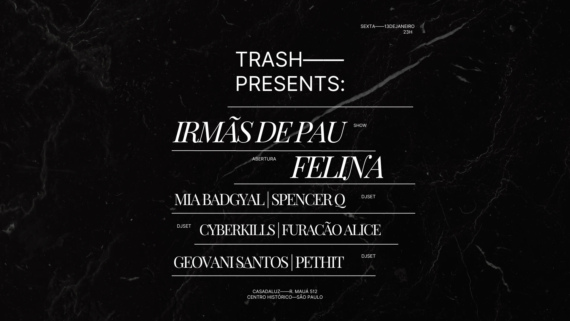 Trash C/ Irmãs De Pau At. Casa Da Luz_13|01 Cover