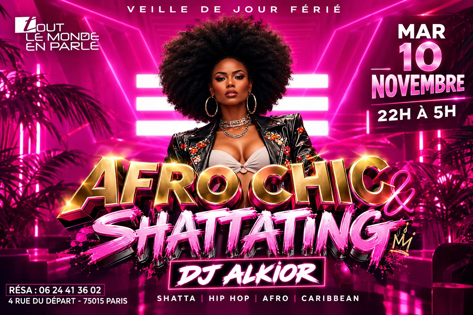 Soiree Afrochic & Shattating ( Veille De Jours Ferié ) Cover