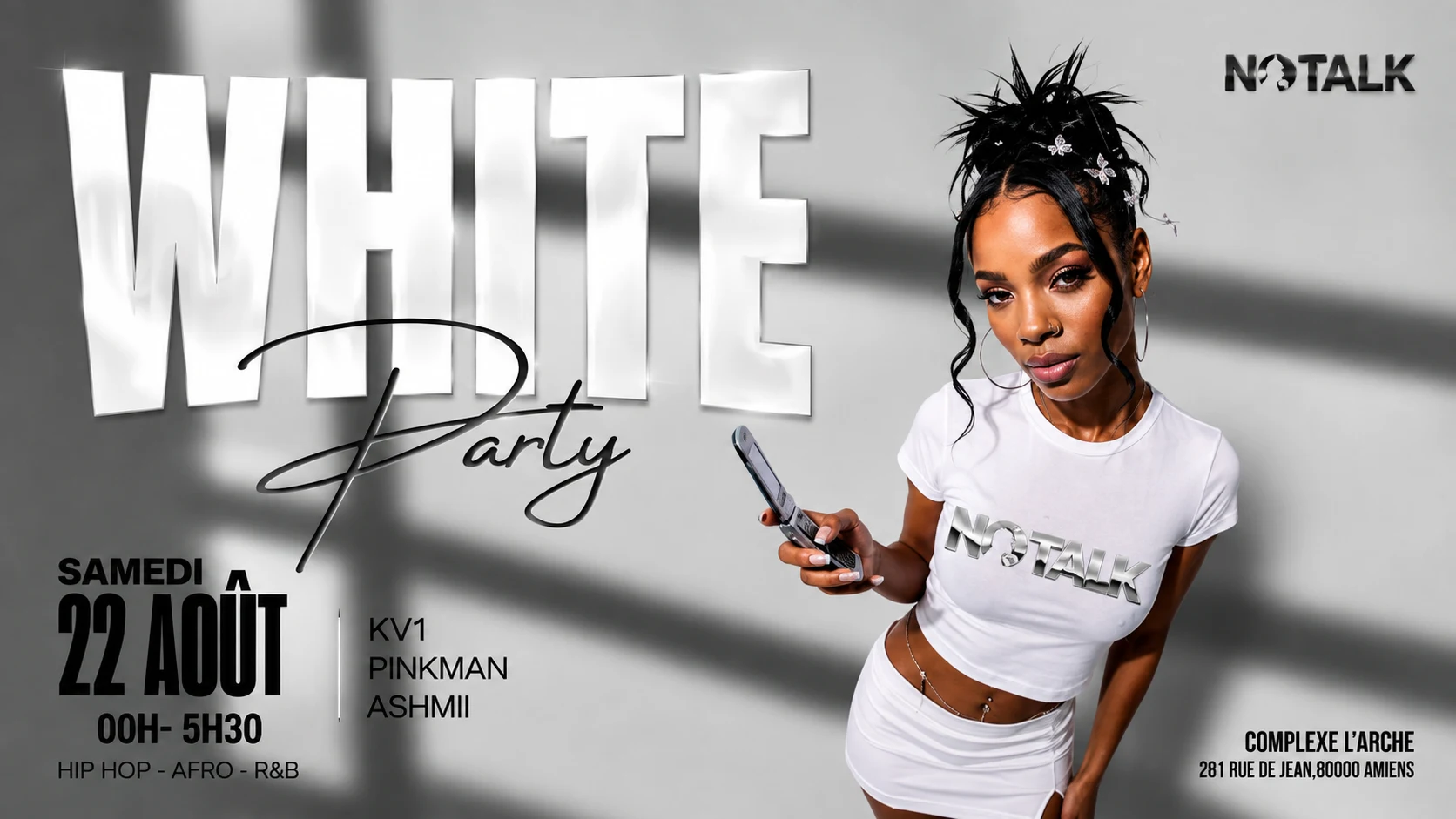Notalk White Party Cover