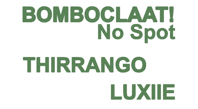 Bomboclaat! No Spot 22/12 Cover