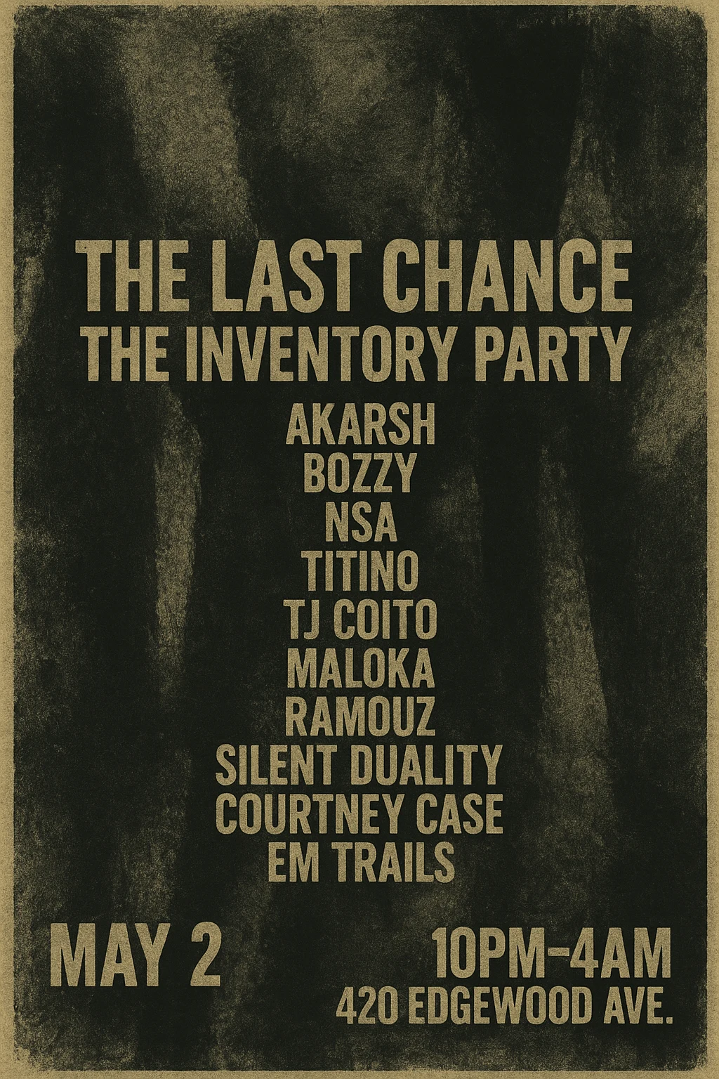 The Last Chance (Inventory Party) Cover